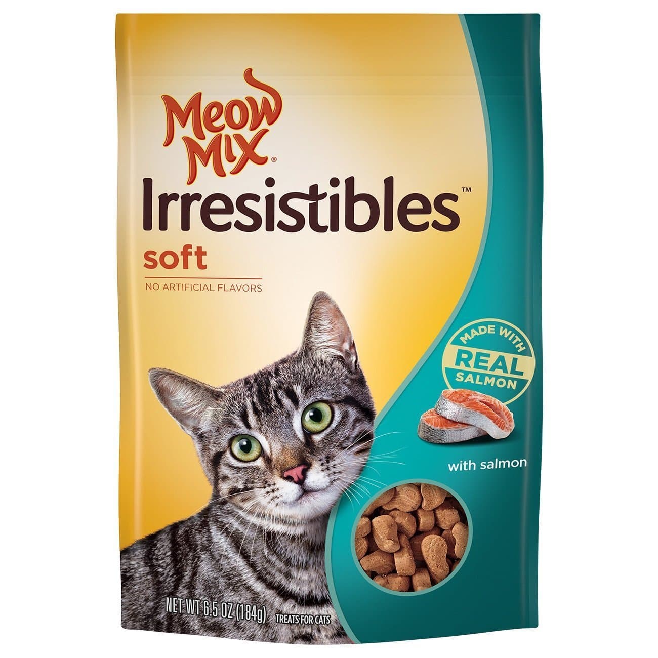 Irresistibles Soft Cat Treats with Real Salmon, 6.5 oz. (203095)
