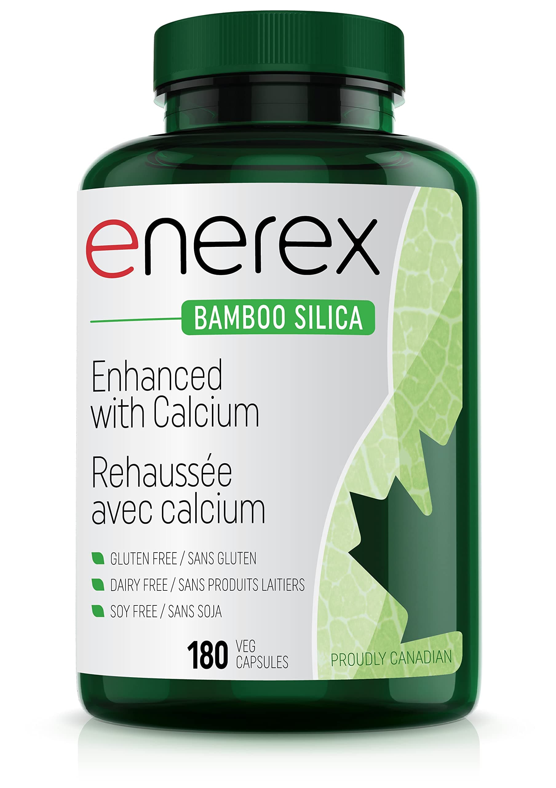 ENEREX - Calcium Enhanced Bamboo Silica, 180 V-Caps