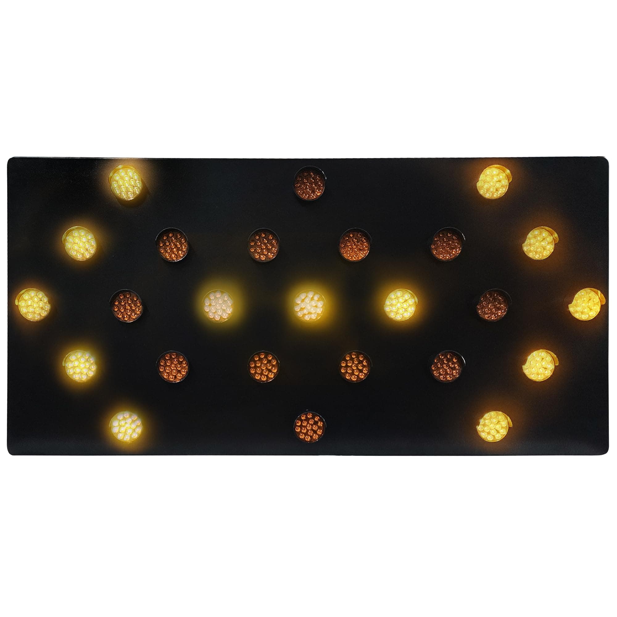 Voltex 60"x 30" Truck Mounted Traffic Control Advisor Light Sign Arrow Board Lightbar (Amber)