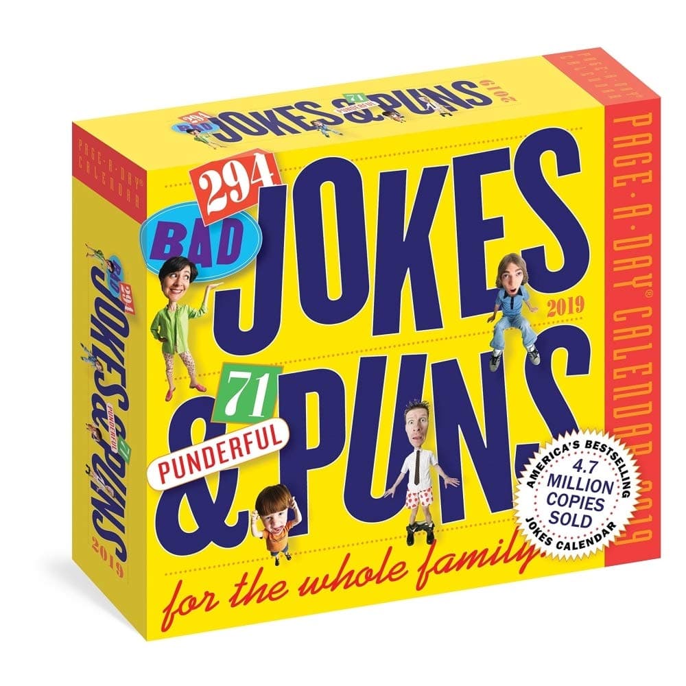 290 Bad Jokes + 75 Punderful Puns 2019 Page-A-Day Calendar