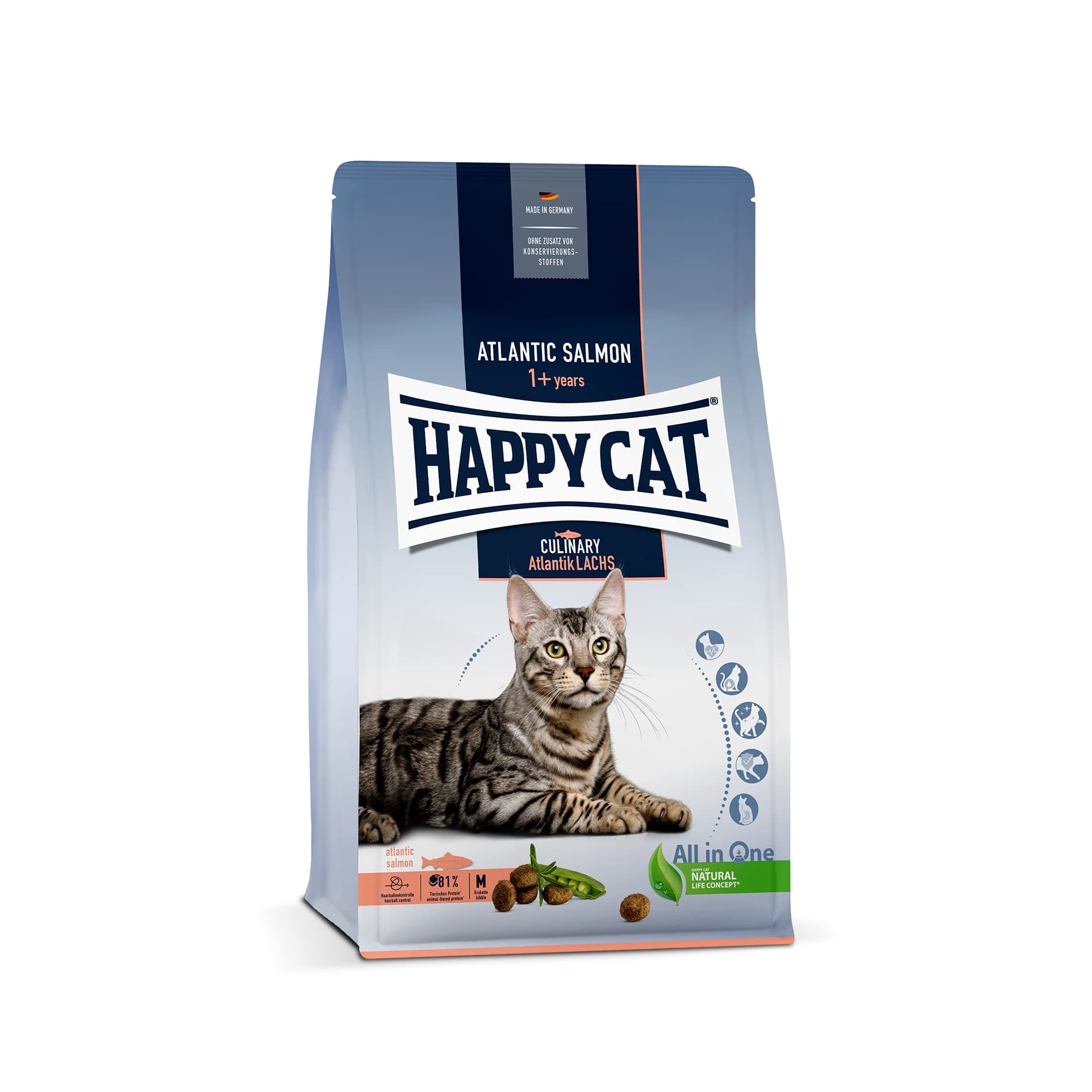 Happy Cat Culinary Atlantic Lachs Salmon 1.3Kg, Multicolor