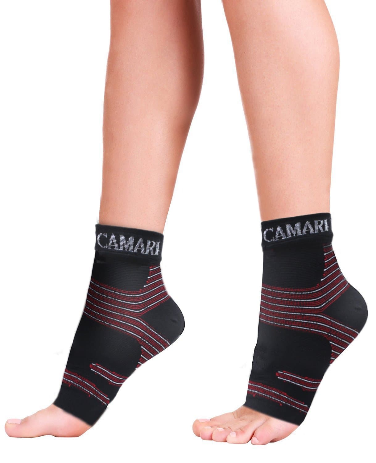 Camari Gear Plantar Fasciitis Socks With Arch & Ankle Support, Foot Care Compression Sleeve Better than Night Splint, Ankle Brace to Increase Circulation, for Relief of Edema, Heel Spurs, Feet Pain