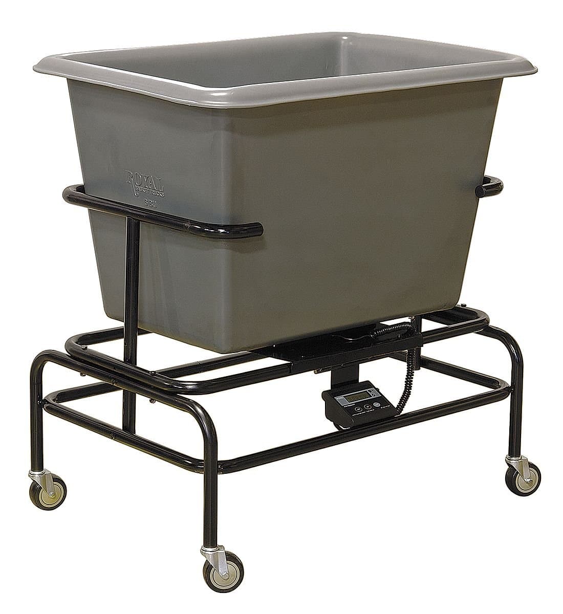 Poly Scale Cart, 6 Bu, Gray