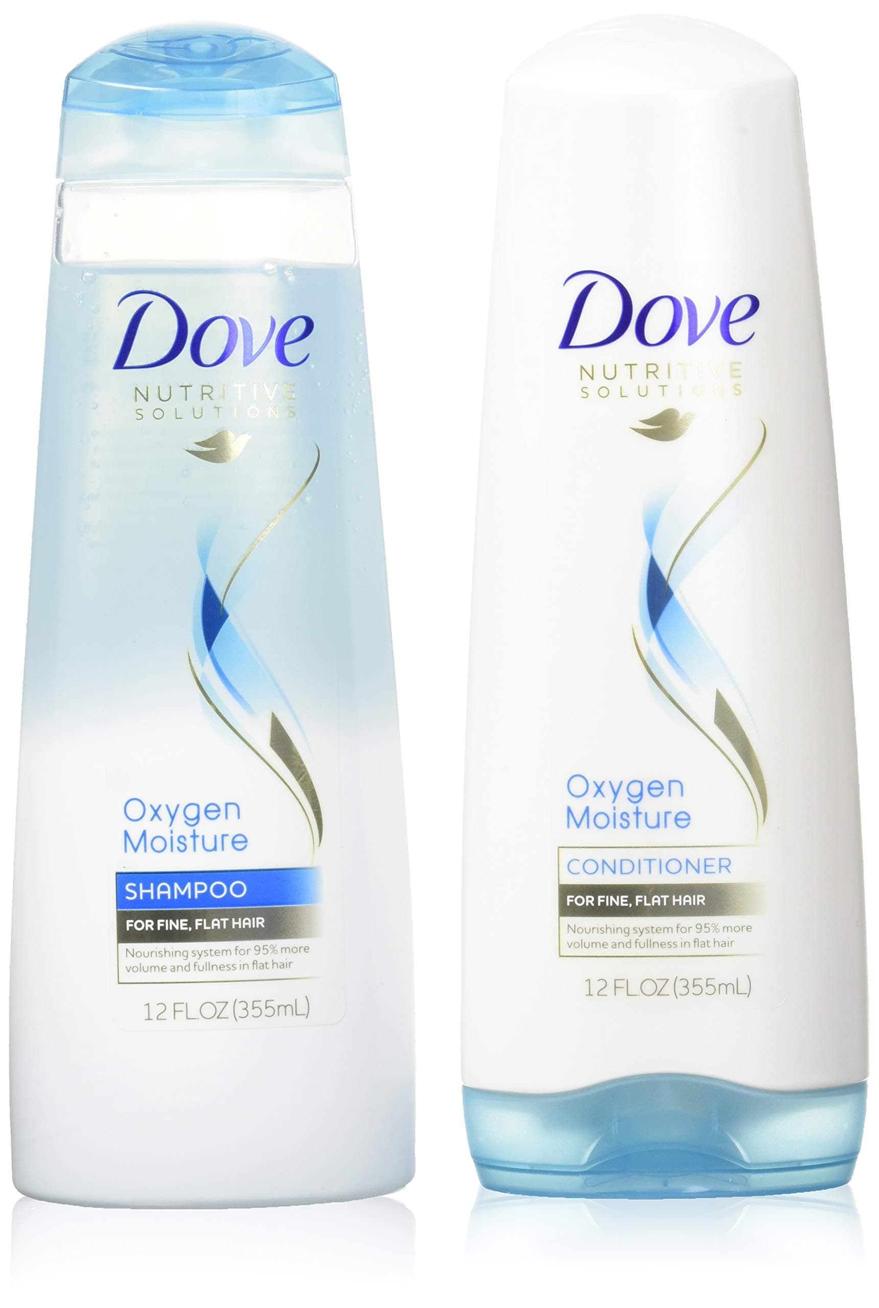 Dove Advanced Hair Series Oxygen Moisture, Shampoo and Conditioner Set, 12 Ounce Each