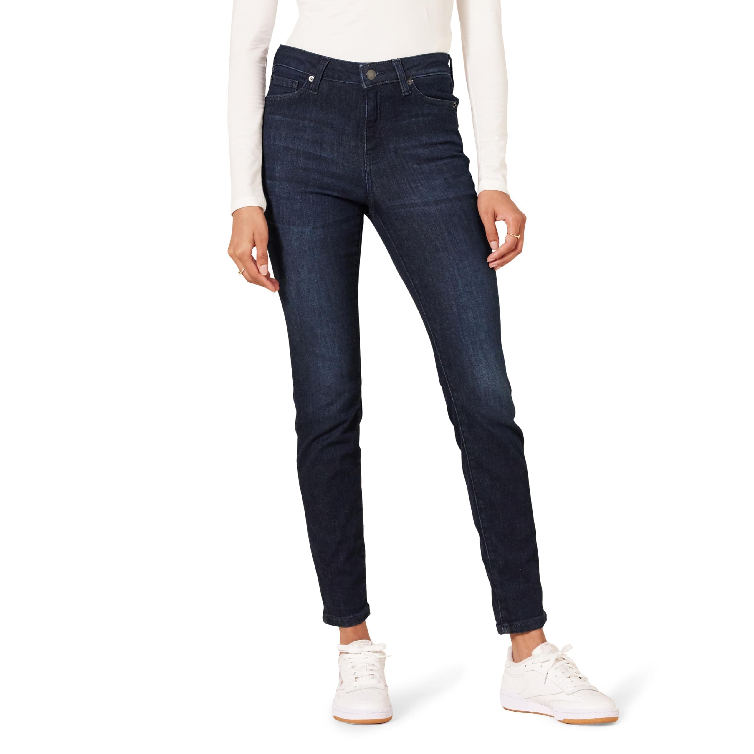 Amazon Essentials Women's Mid-Rise Stretchy Skinny Jeans