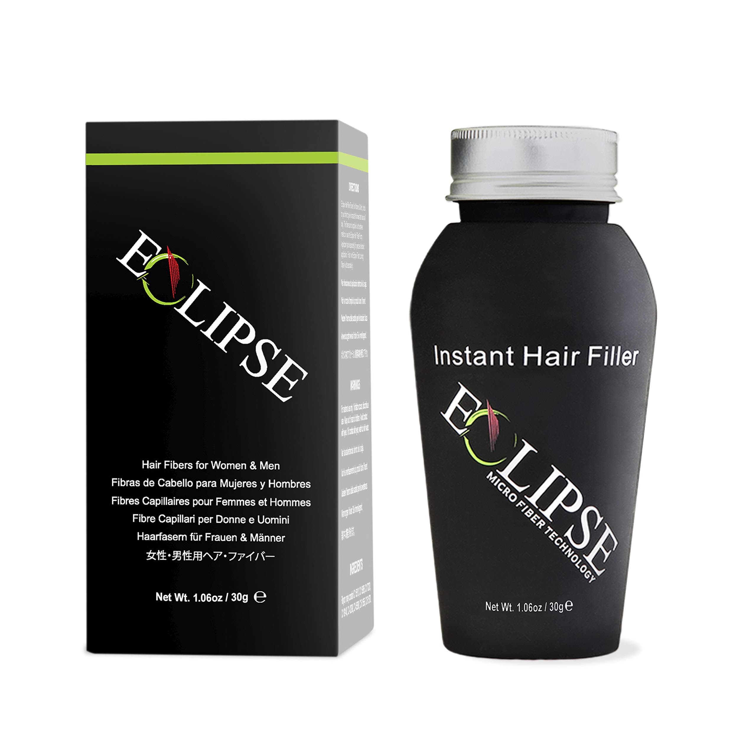 ECLIPSE Hair Fibers Auburn for Thinning Hair for Women & Men to Conceal Hair Loss in 15 Seconds - 100% Undetectable Hair Building Fibers, 30g
