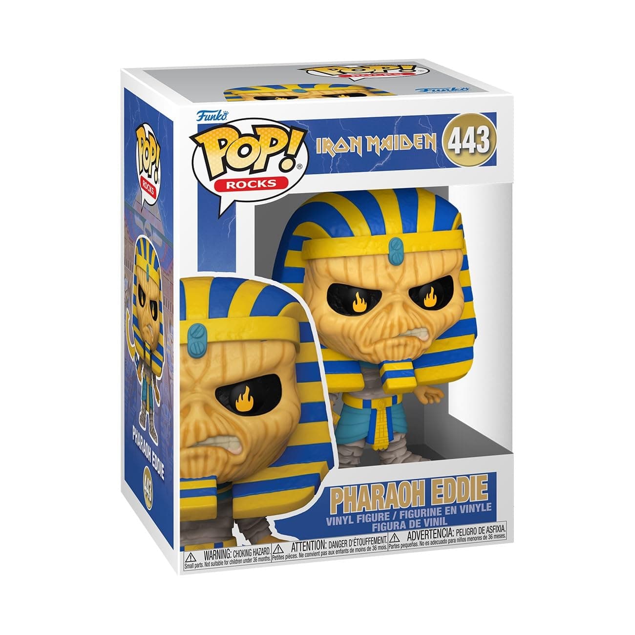 Funko Pop! Rocks: Iron Maiden - Pharaoh Eddie - Pharoah - Collectible Vinyl Figure - Gift Idea - Official Merchandise - Toys for Children and Adults - Music Fans