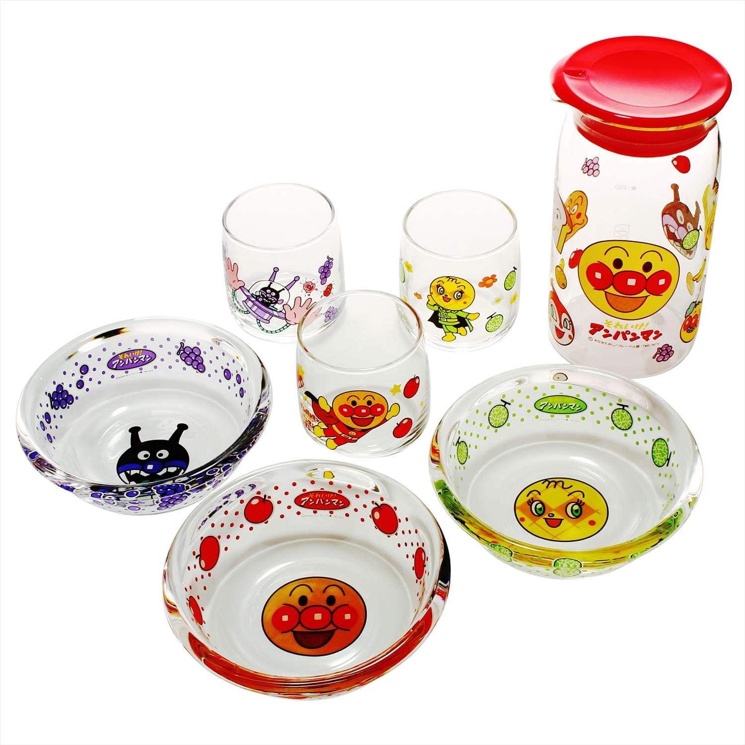 Anpanman glass party set 14-177-6