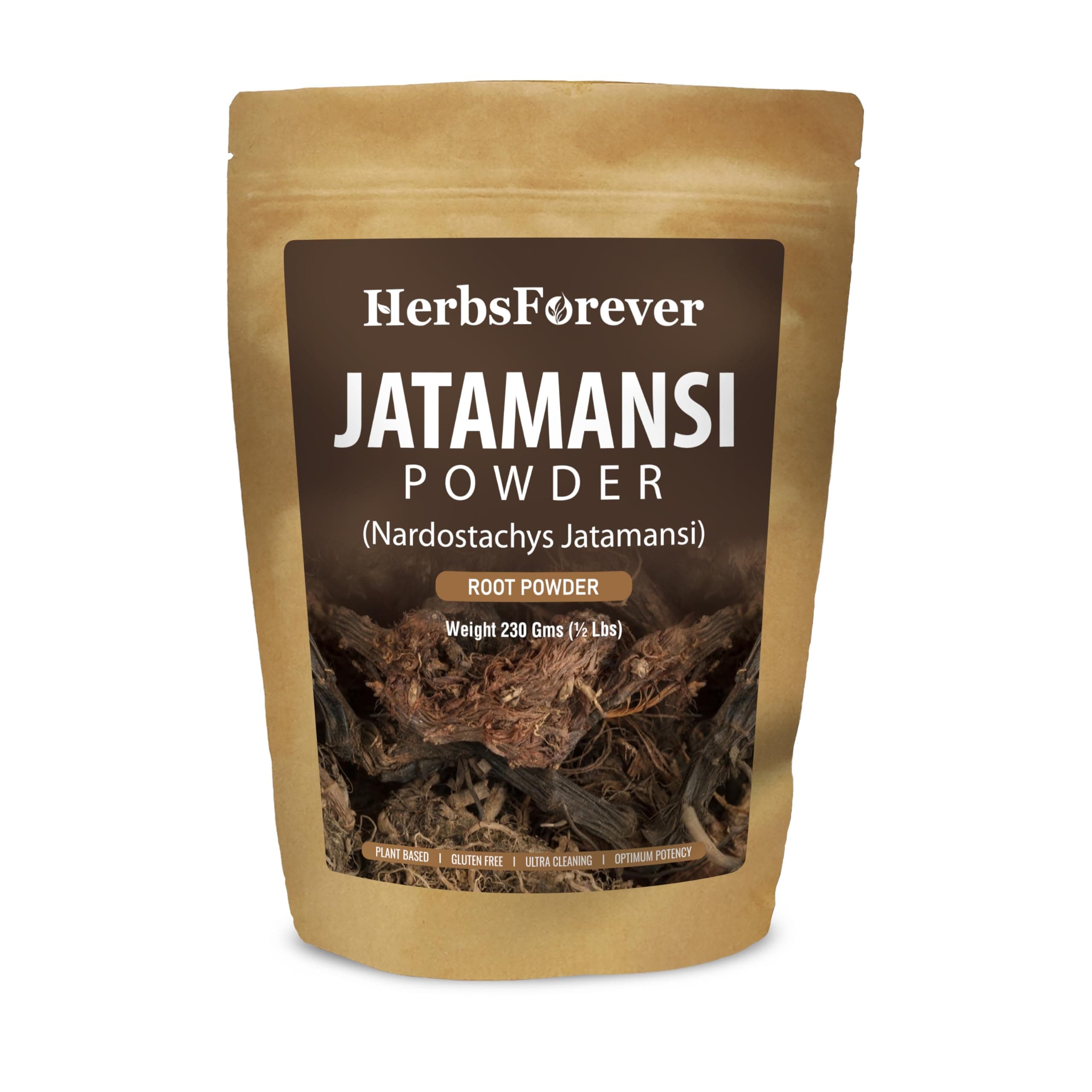 Authentic Jatamansi Root Powder | Nardostachys Jatamansi, Natural Spikenard, Ultra-Cleaned -2X Potency | No Sand or Mud,Vegan, Non-GMO,High-Altitude Sourced| 230GMS (7.1 Oz)|100% Pure