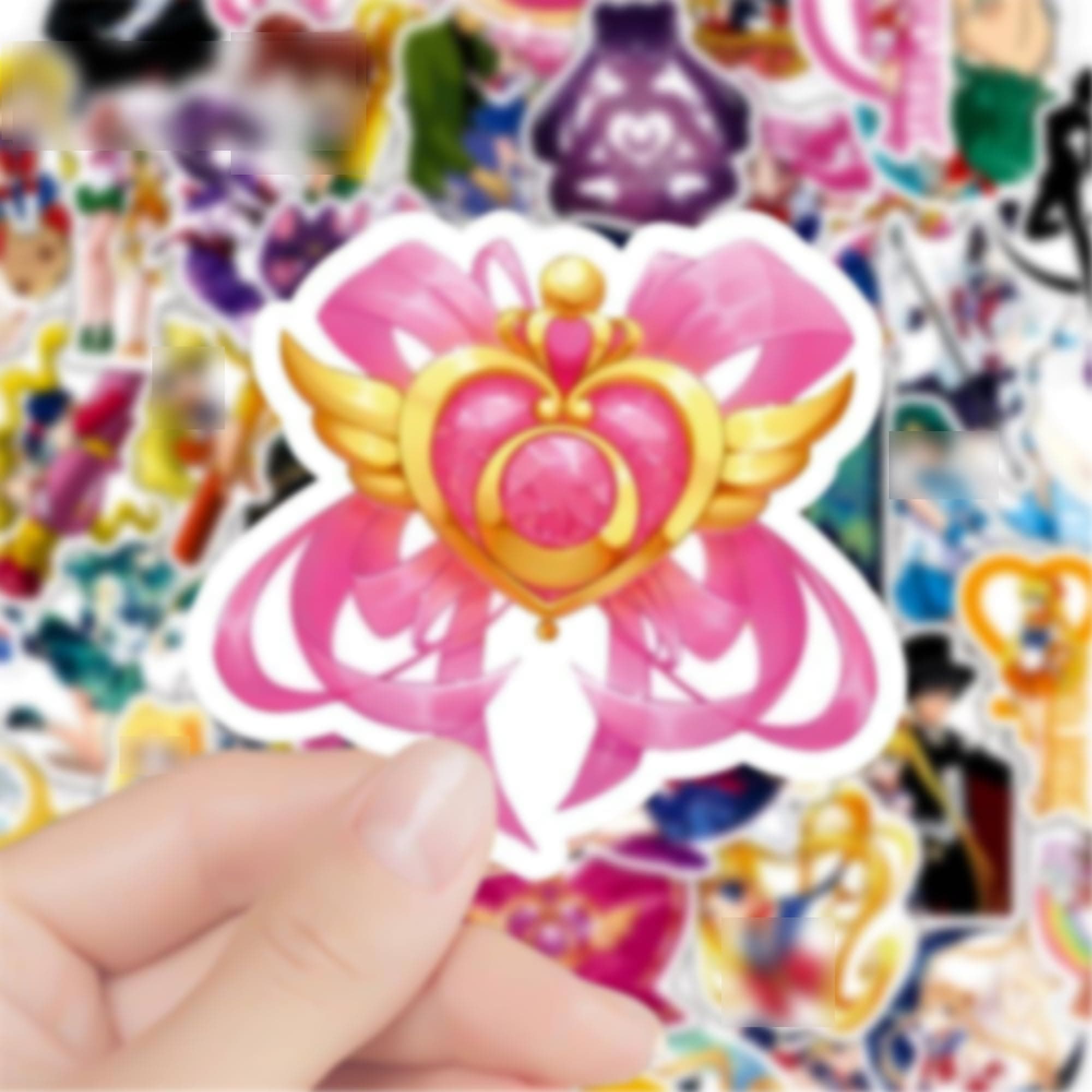 Cartoon Stickers, 100PCs Pack, Anime Vinyl Waterproof Decals for Laptop, Hydro Flask, Water Bottle Phone Stickers for Teens, Party Supply Decals as Gifts