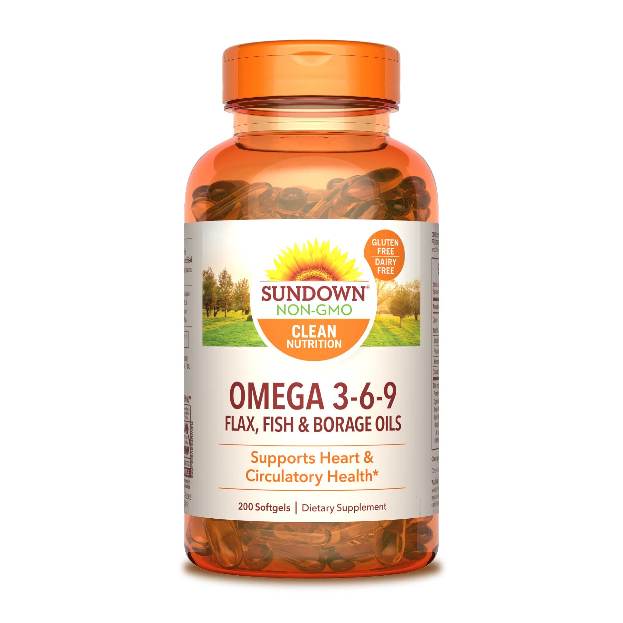 Sundown Naturals Triple Omega 3-6-9, 200 Softgels
