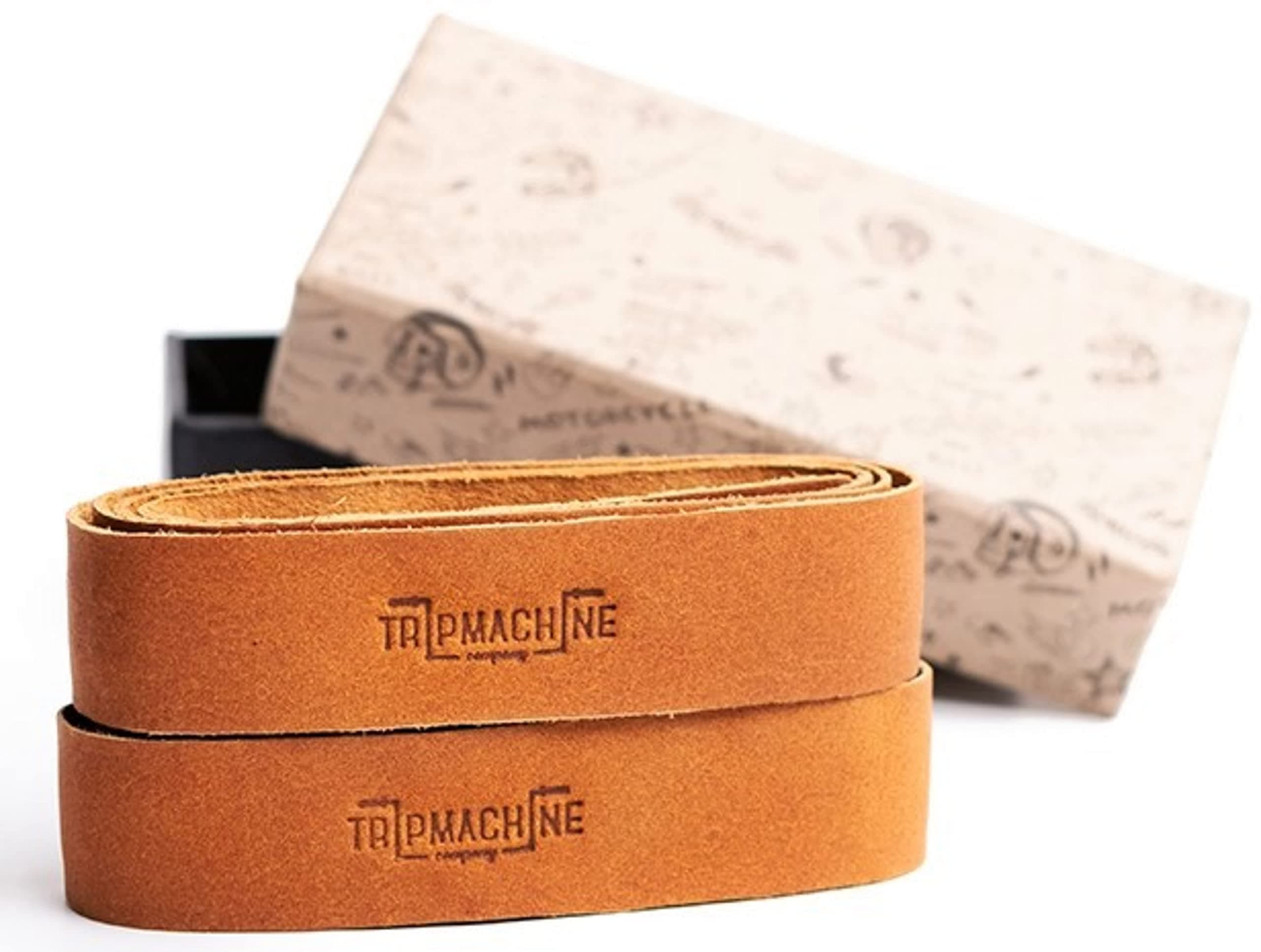 Motorcycle Handlebar Leather Grip Wrap Covers – Universal Throttle Grip Covers with 3M Adhesive Tape – Anti-Slip Bike Handle Accessories