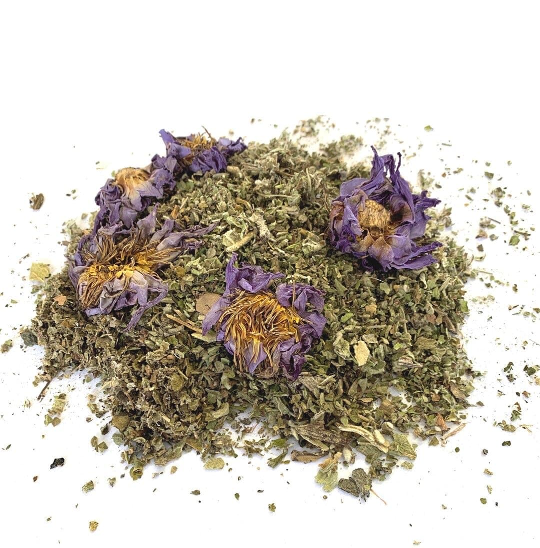 MQH Wholefoods™ Sweet Dreams Blend Lucid Dream Herb Mix Tea Blend Lotus Flowers, Skullcap, Mugwort, Lavender & Passion Flower (50g)