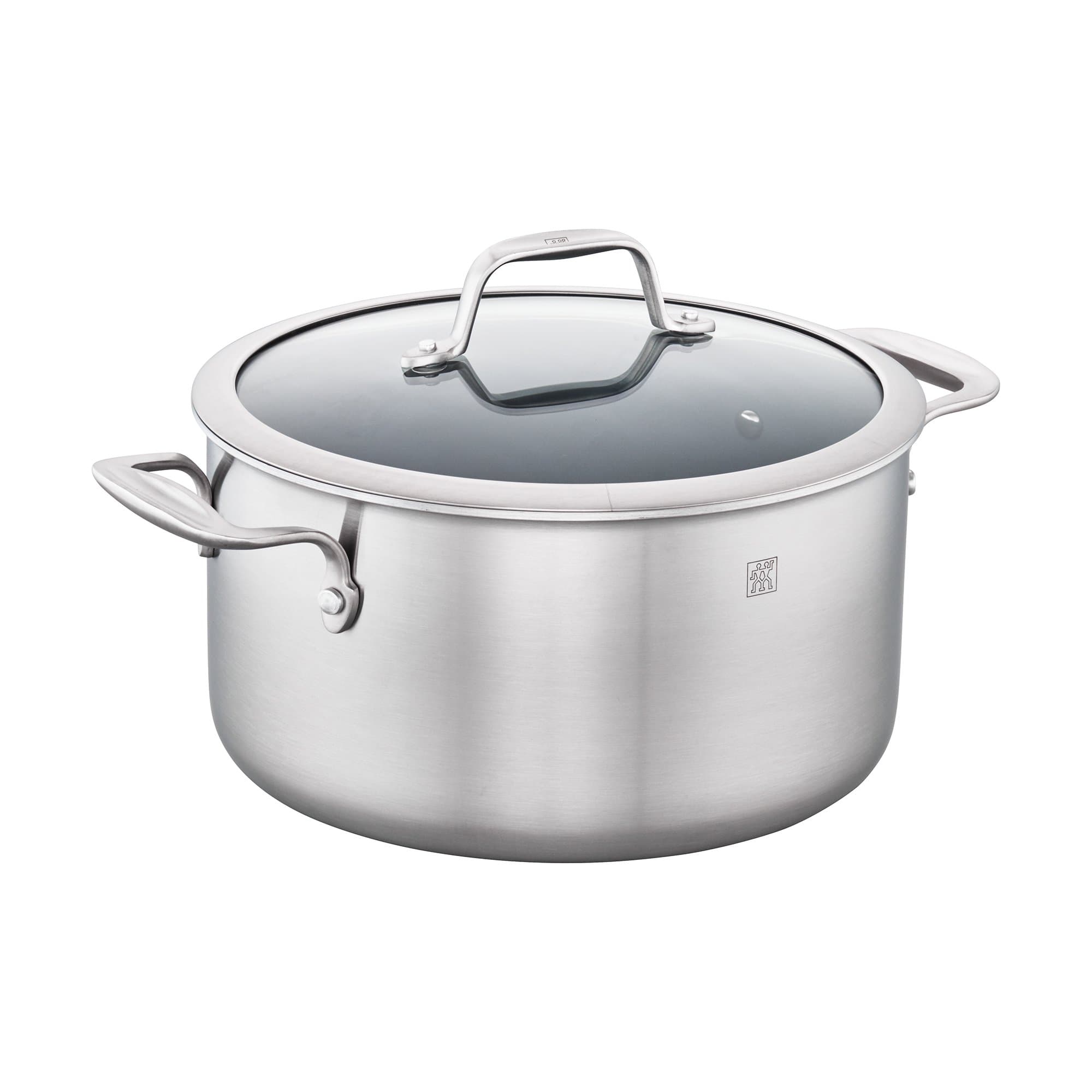 Spirit 3-ply 6-qt Stainless Steel Ceramic Nonstick Dutch Oven