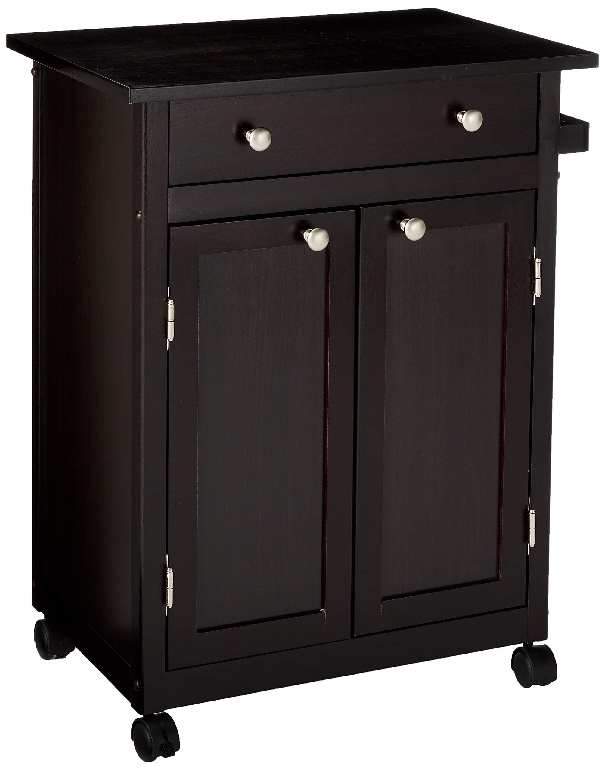 Rolling Kitchen Cart, Espresso