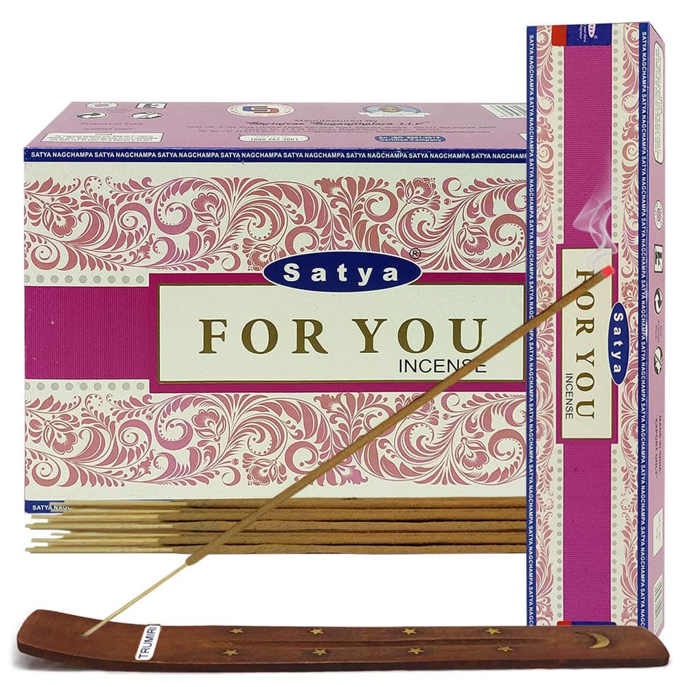 for You Incense Sticks and Incense Stick Holder Bundle Insence Insense Satya Incense