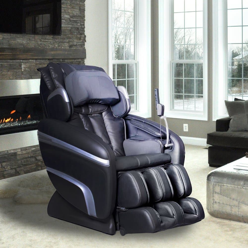 Zero Gravity Shiatsu Reclining Massage Chair. Osaki 7200-H with Computer Body Scan, 6 Massage Types, 5 Pressure Settings and 5 Depth Setting for Fully Customized Pain Relief and Relaxation (Black)