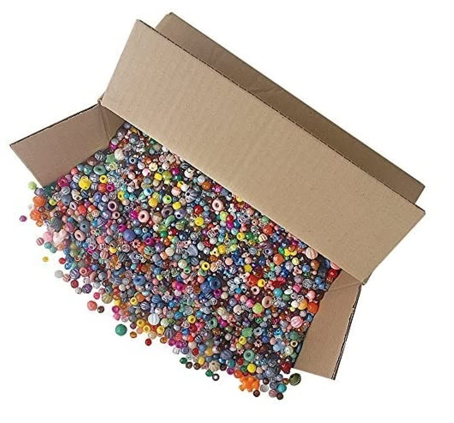 The Beadery B100B5LB Bonanza 5 lb of Mixed Craft Beads, Multicolor, Mixed Sizes