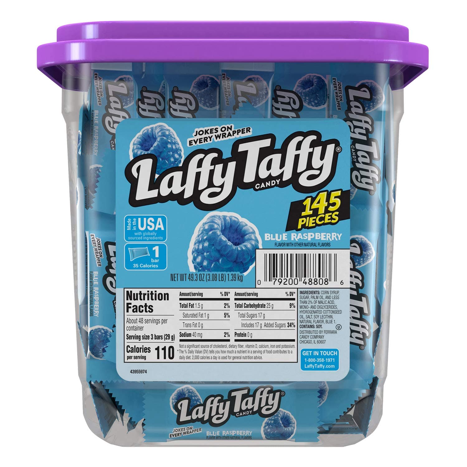 Candy Jar, Blue Raspberry, 145Count