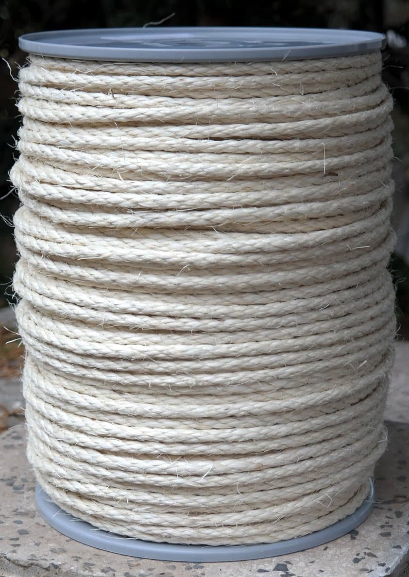 Sisal Rope Diameter 6 mm Length 200 m Sisal Rope on Spool