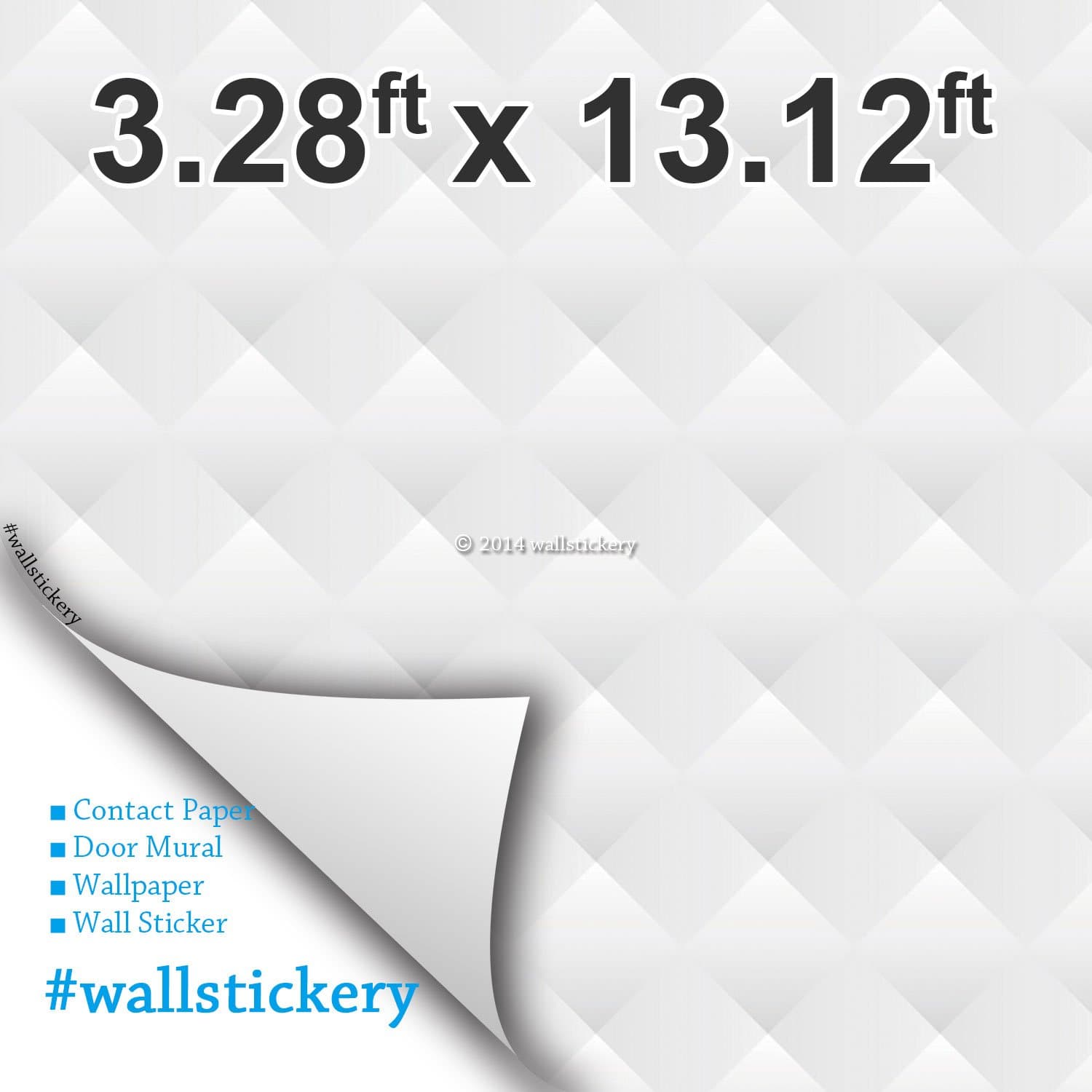 Paper for Counter Top Wallpaper Wide Roll Self Adhesive Wall Stickers Removable Peel Stick Pattern DIY Interior Decorating Home Kitchen Cabinets (3.28 ft x 13.12 ft, Cube)