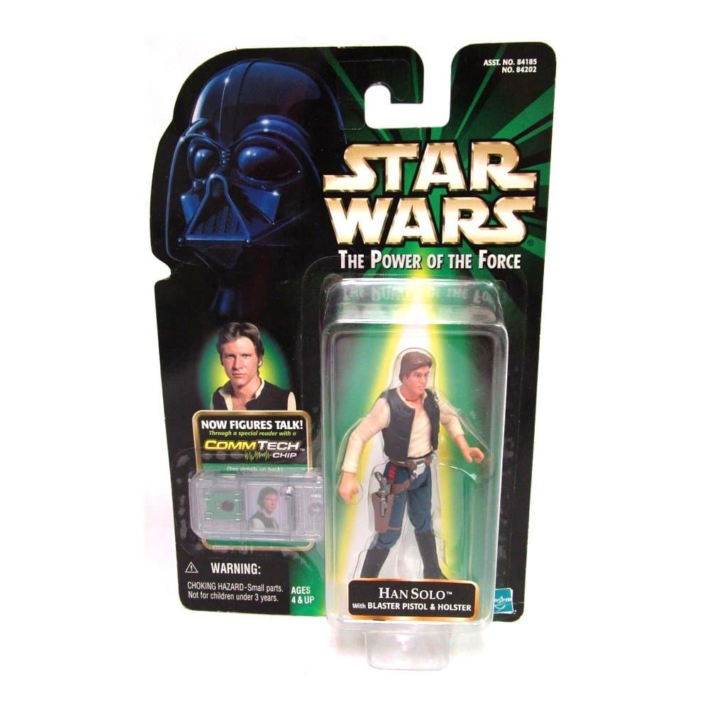 Power of The Force Basic Figure with COMMtech Chip: Cantina Han Solo