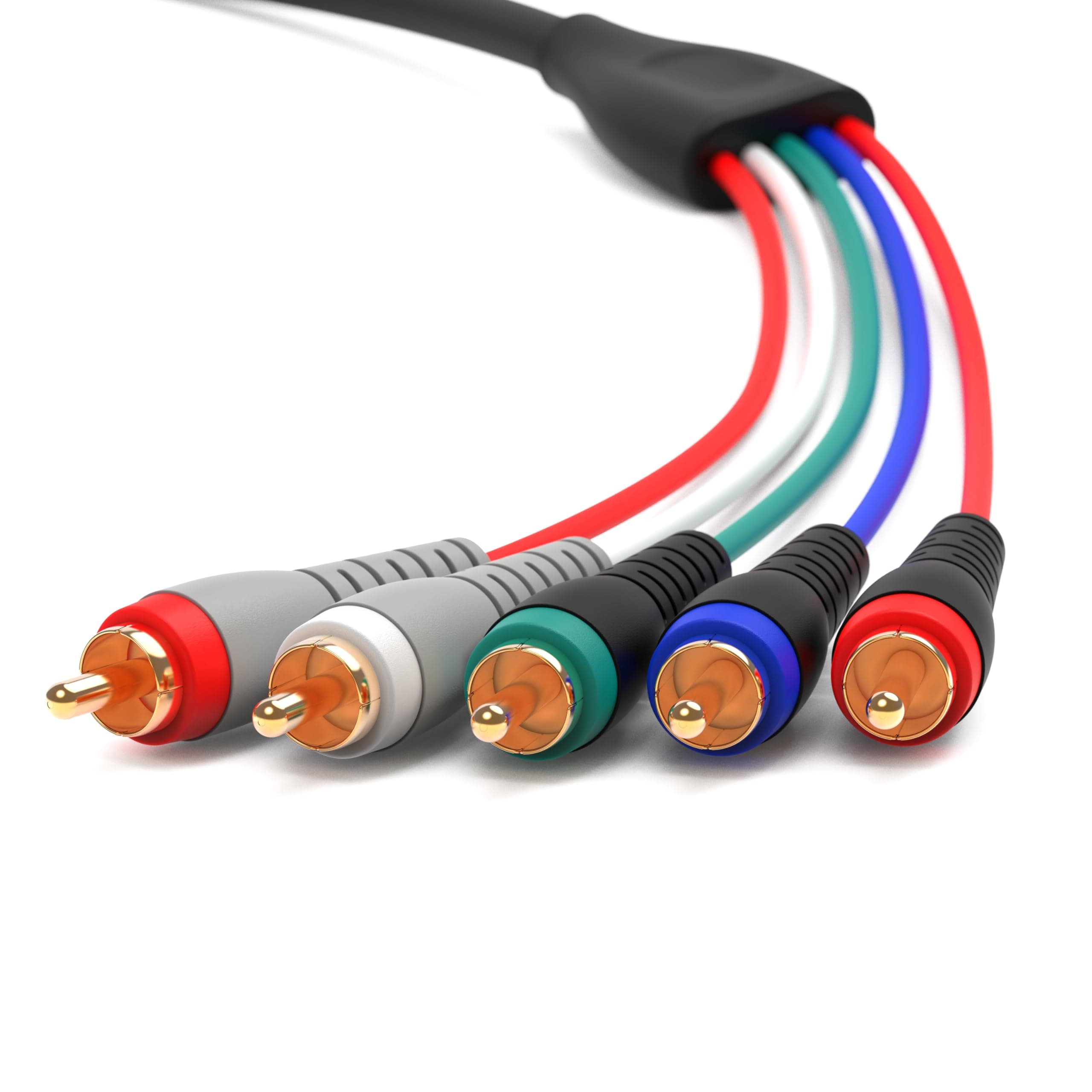 BlueRigger BlueRigger 5-RCA Component Video and Audio Cable (6 Feet)