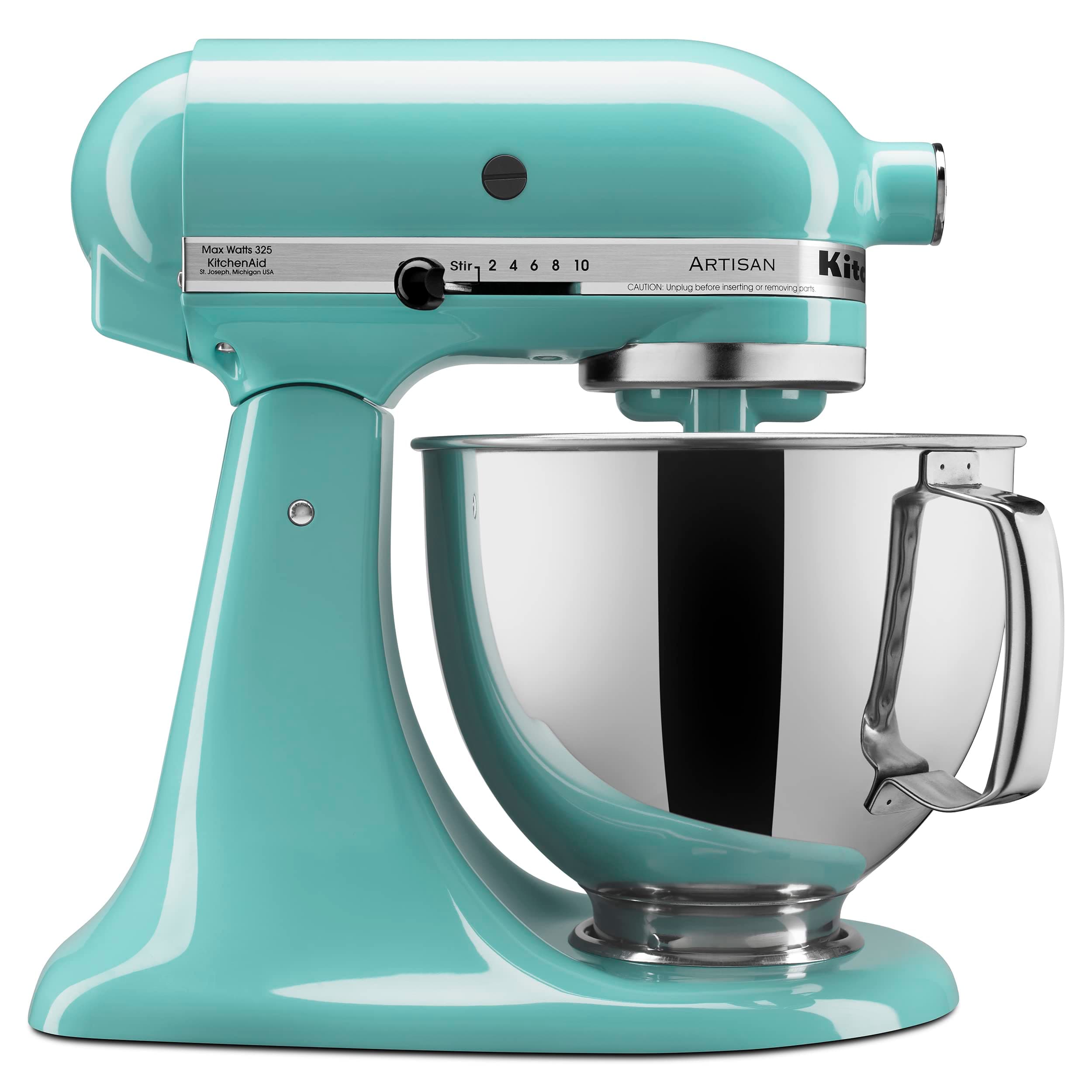 KitchenAid Artisan Series 5 Quart Tilt Head Stand Mixer with Pouring Shield KSM150PS, Aqua Sky