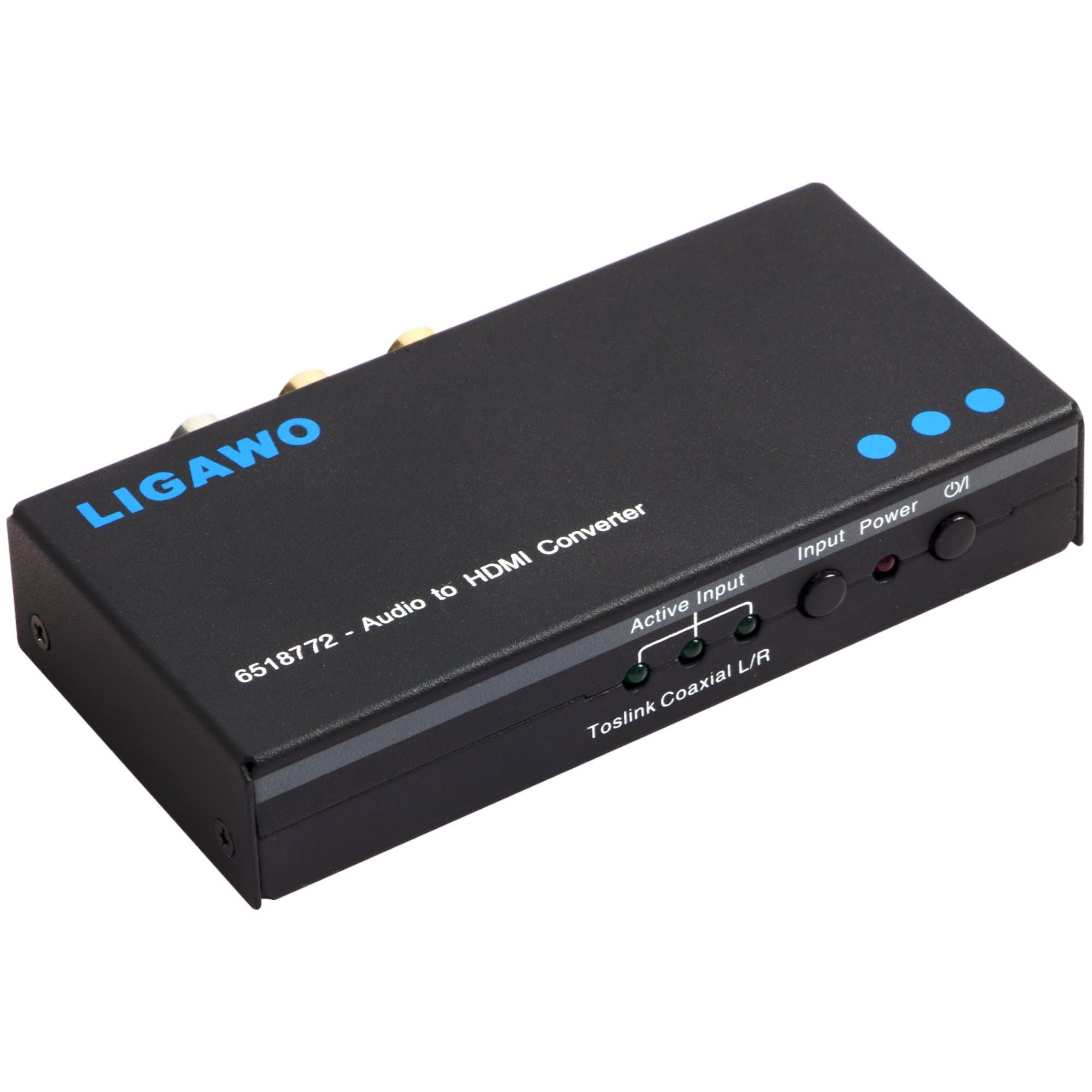 LIGAWO Toslink Coax Cinch to HDMI Audio Embedder