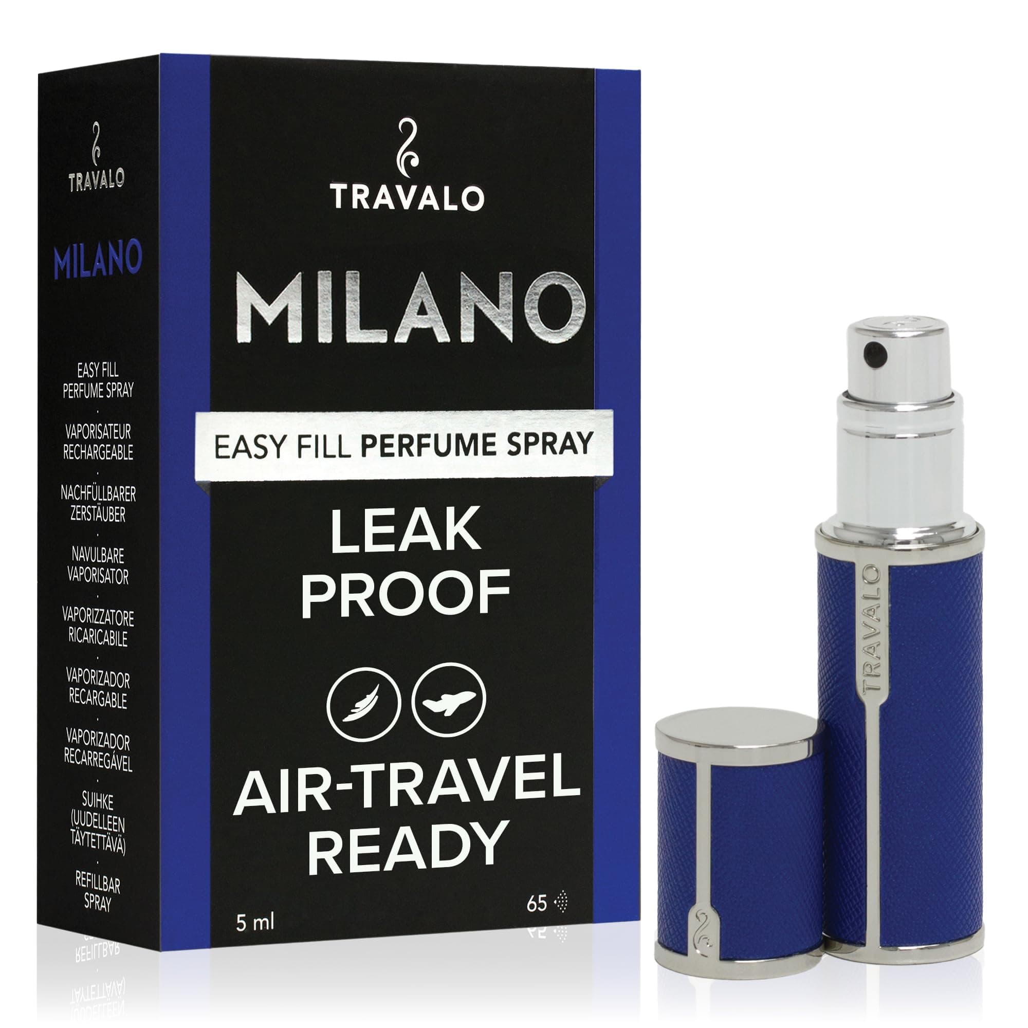 Travalo Milano HD Deluxe Pocket Atomiser Blue