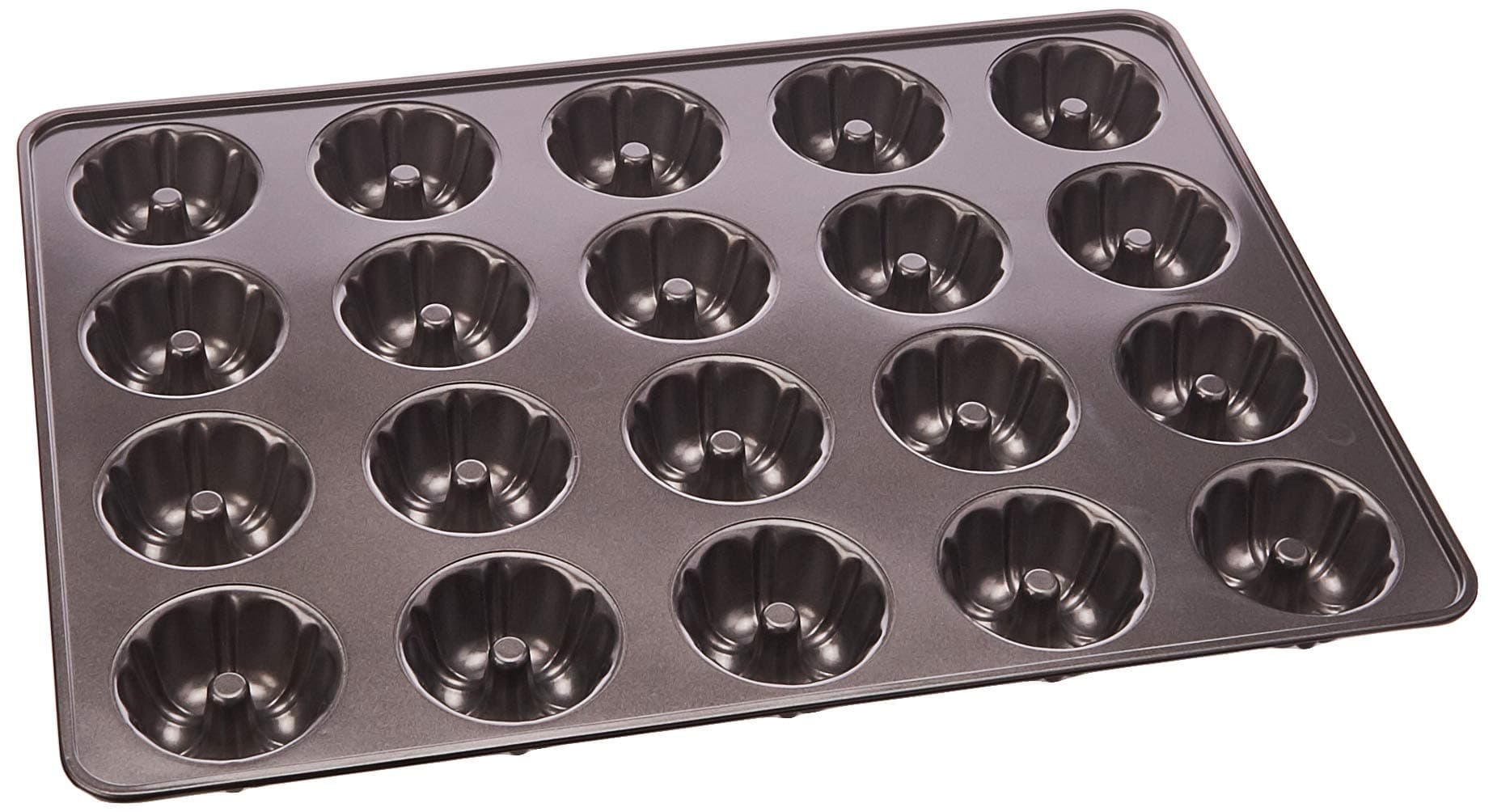 Wilton Perfect Results Premium Non-Stick Mega Mini Fluted Tube Pan, 20-Cavity