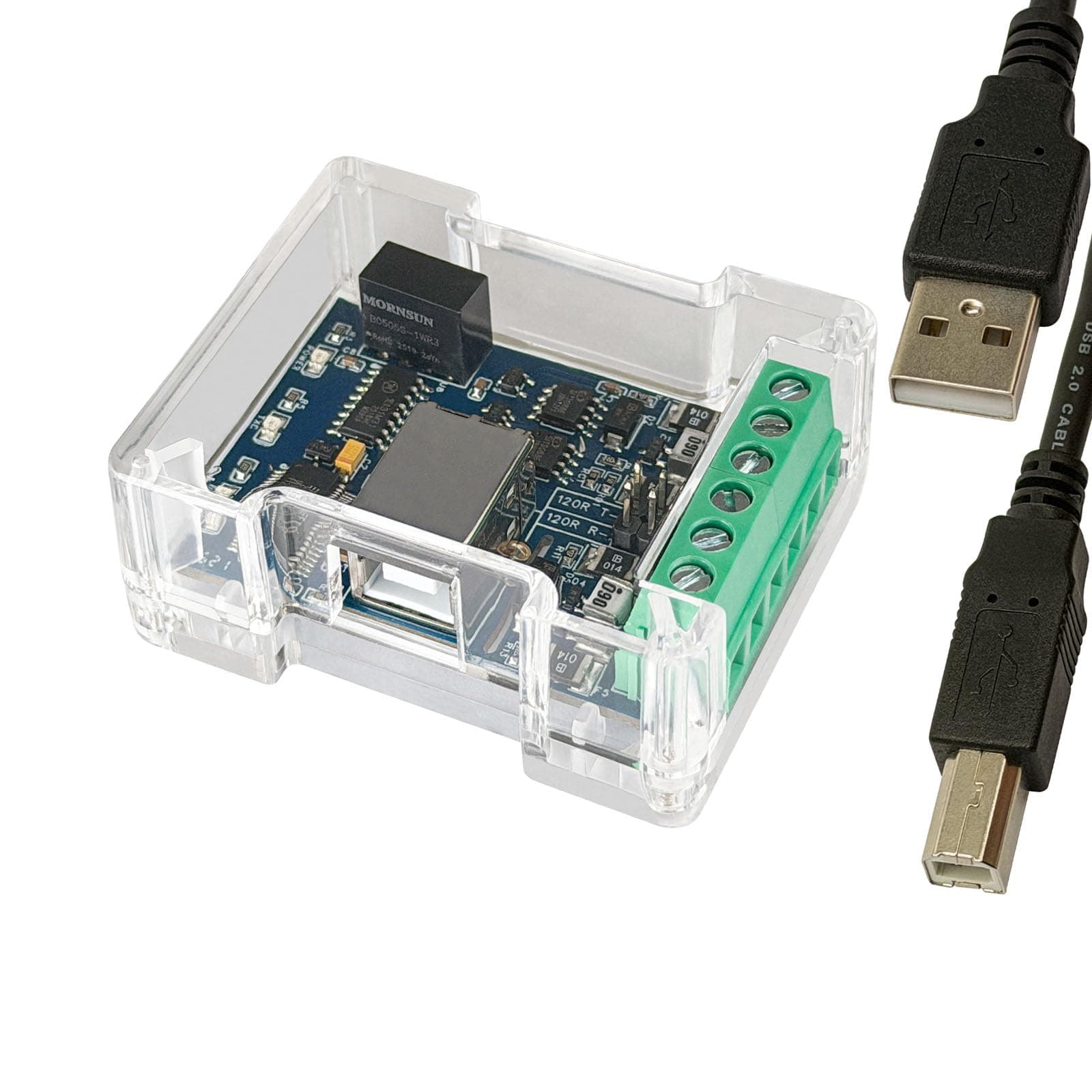 DSD TECH SH-U11F Isolated USB to RS485 RS422 Converter Built-in FTDI chip for Industrial Application