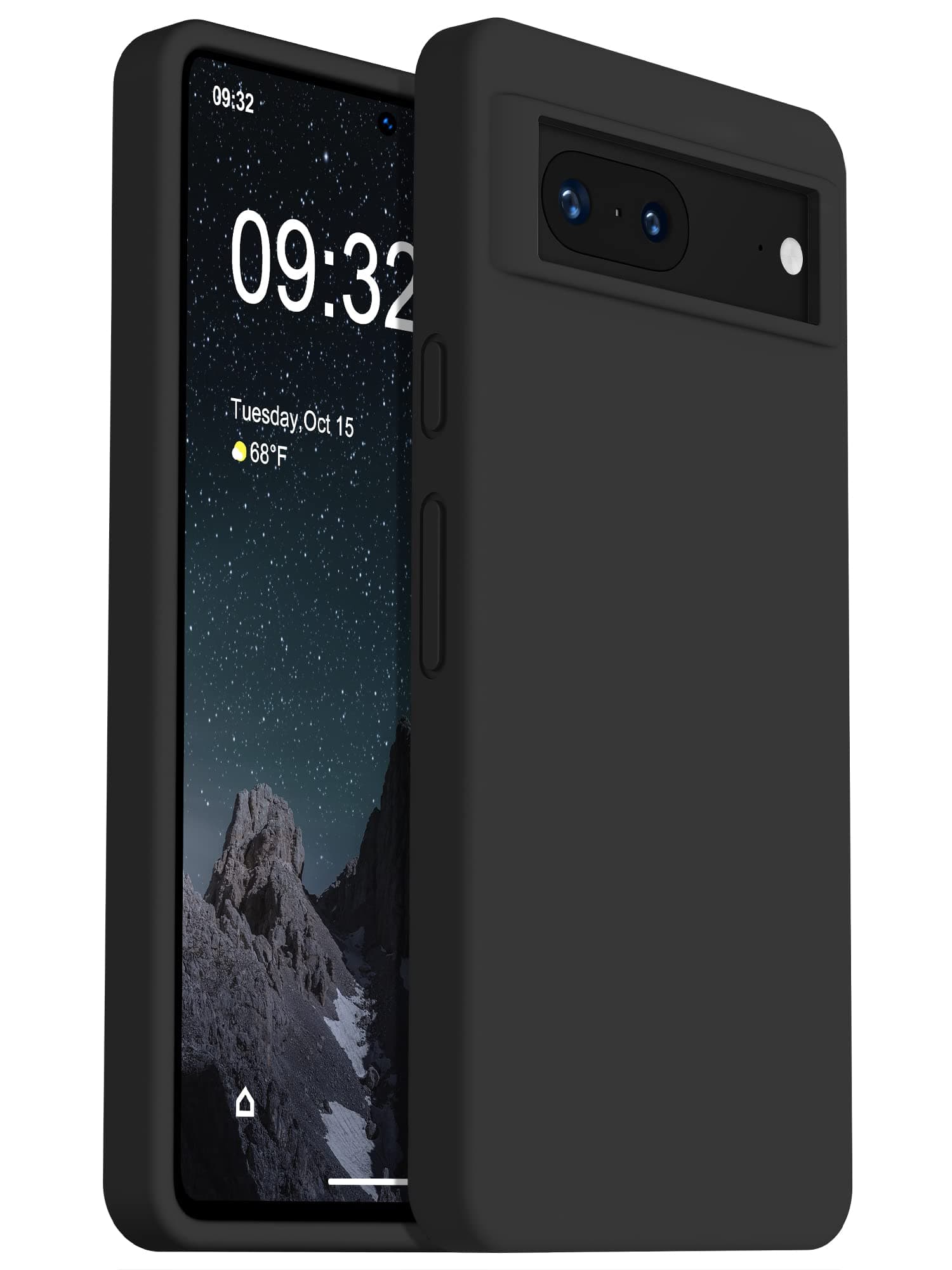 Designed for Pixel 7 Case, Silicone Shockproof Slim Thin Phone Case for Google Pixel 7 6.3 inch (Black)