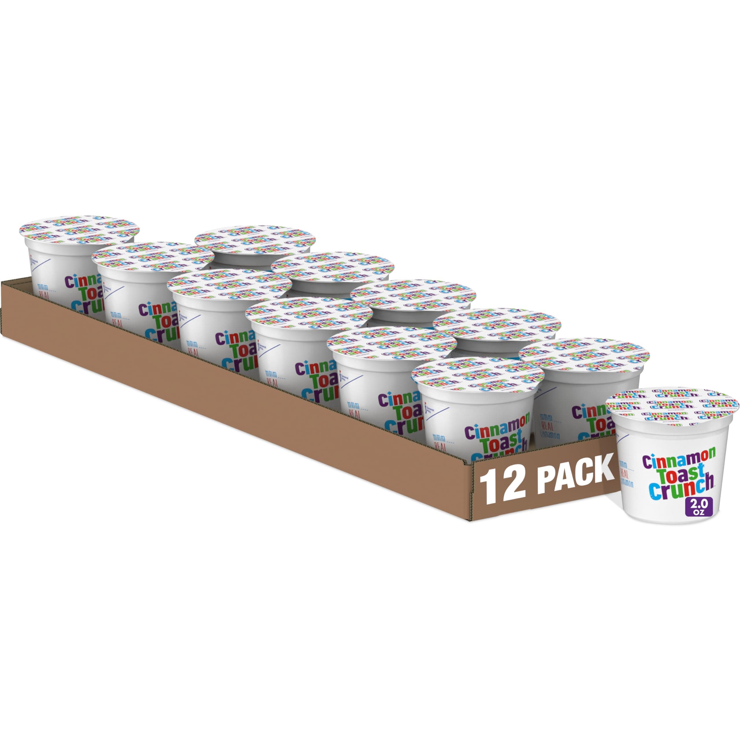 Breakfast Cereal Cup, Single Serve Cereal, 2 oz (Pack of 12)