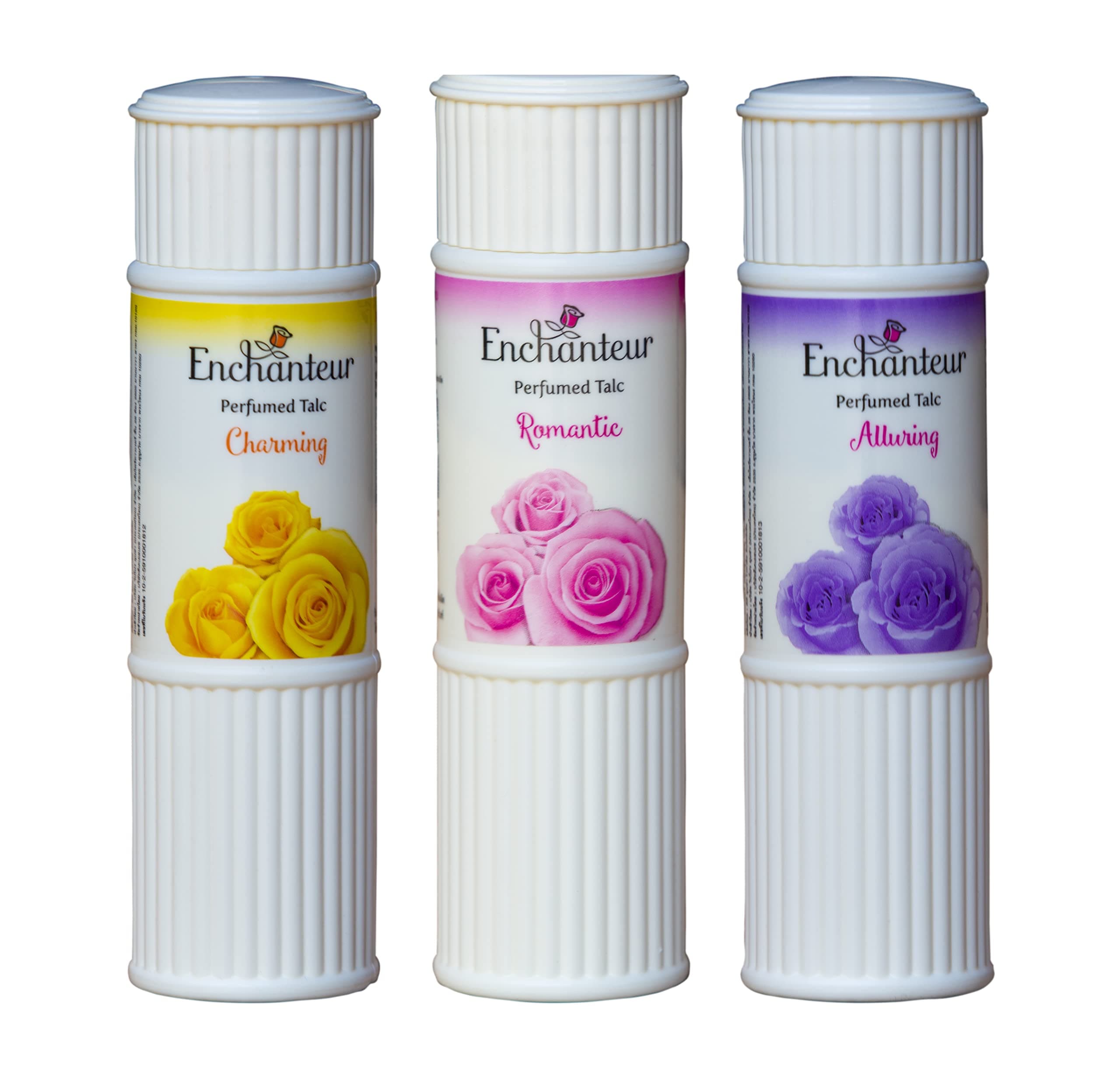 Perfumed Body Talcum Powder Charming, Romantic & Alluring Scent (Pack of 3 X 100 g.) by Enchanteur