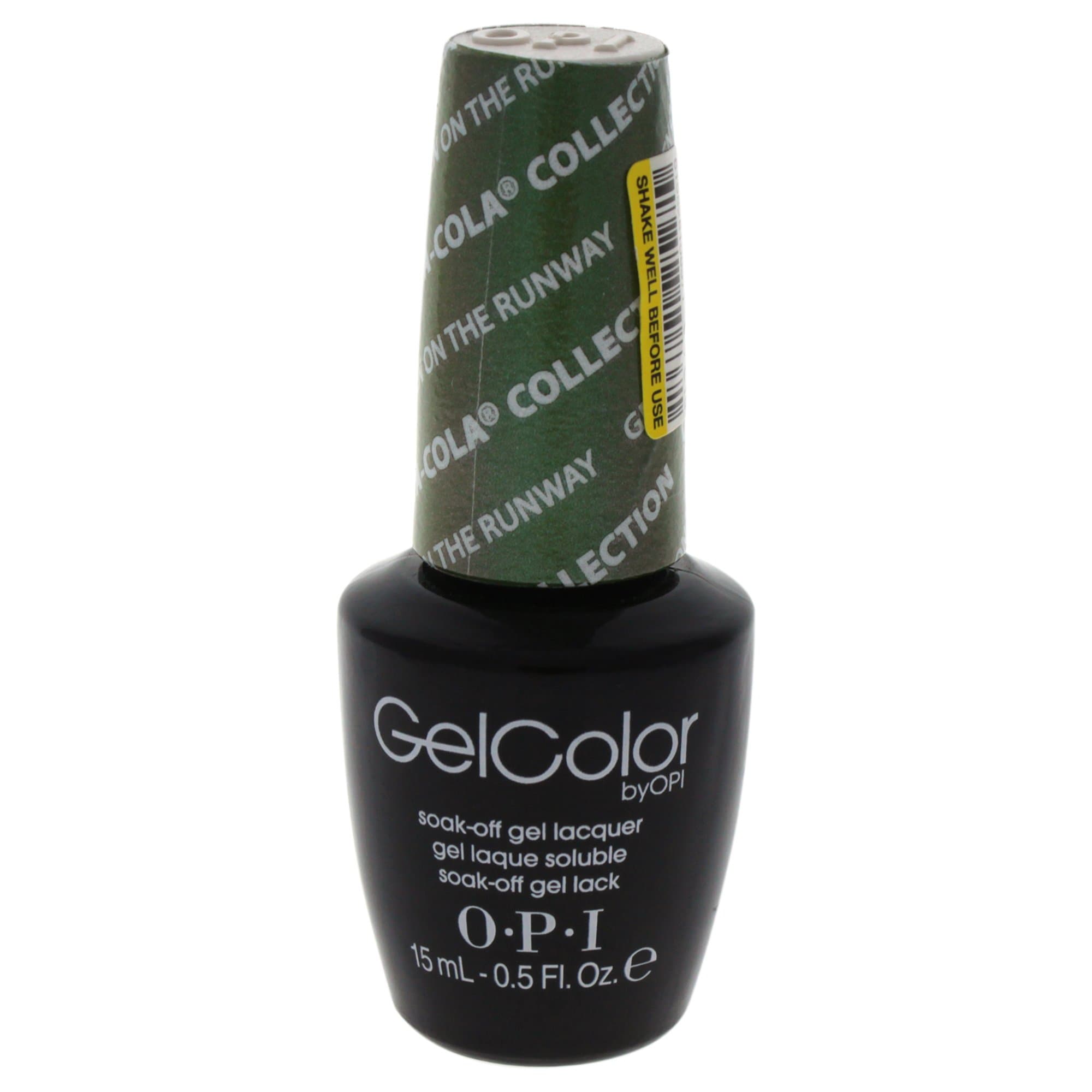 OPI Gel Color, Green On The Runway, 0.5 Ounce