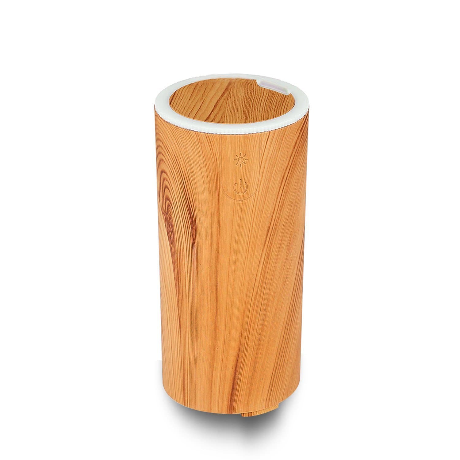 Bymie 50ML Mini Usb Car Essential Oil Diffuser - Computer Portable Mini Ultrasonic Cool Mist Aroma Air Humidifier for Office, Car,Travel&More (Light)