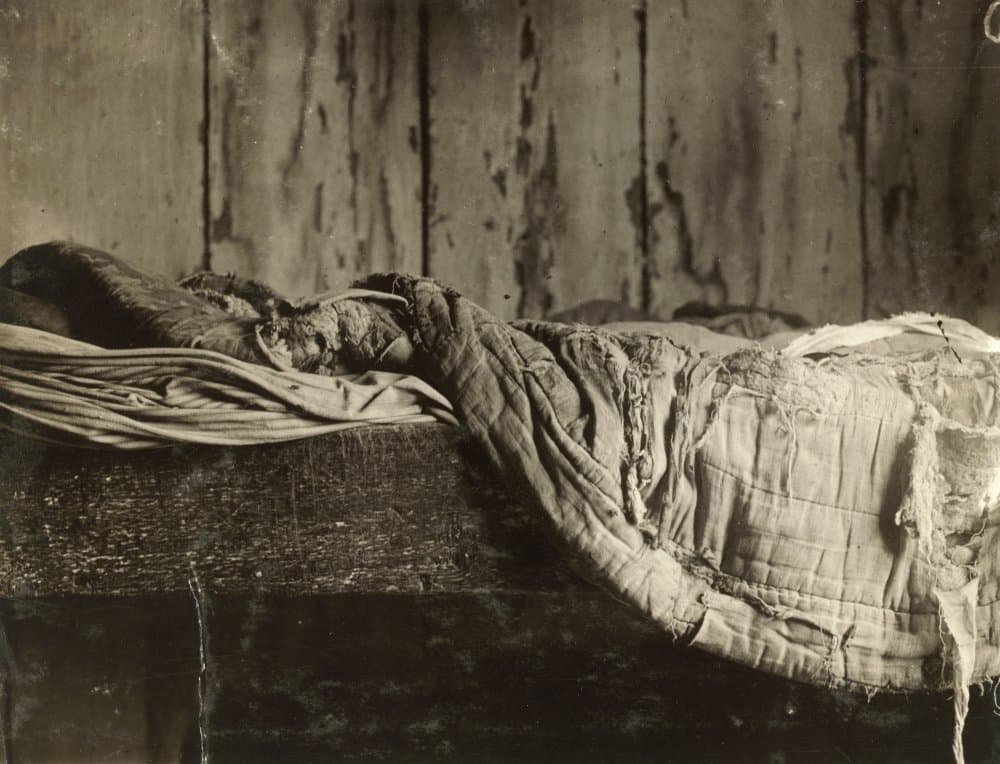 Migrant Shack 1910 Nthe Sleeping Area Of A Small Shack On ForsytheS Bog Occupied By De Marco Family With 10 Living In One Room Pemberton New Jersey Photograph By Lewis Hine September 1910 Poster Print