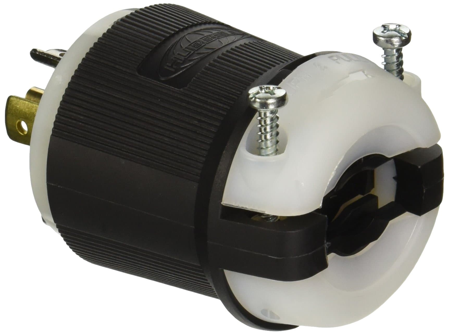 Hubbell HBL2511 Locking Plug 20A 3PH 120/208V L21-20P Black & White