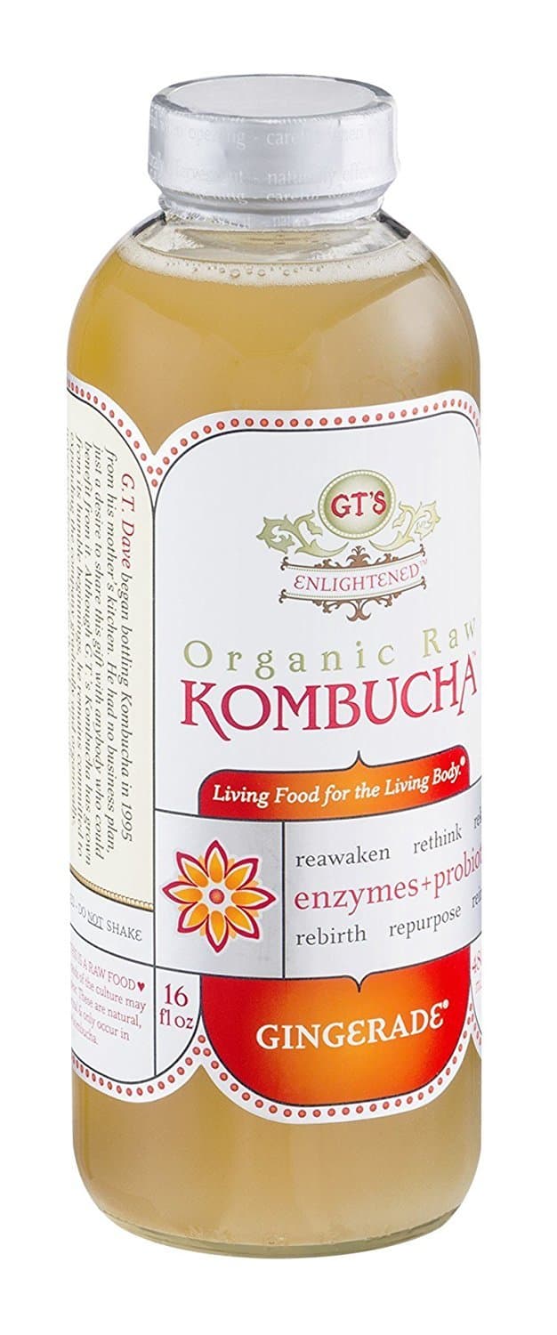 GTs Enlightened Organic Raw Kombucha Gingerade, 16 Ounce - 12 per case.