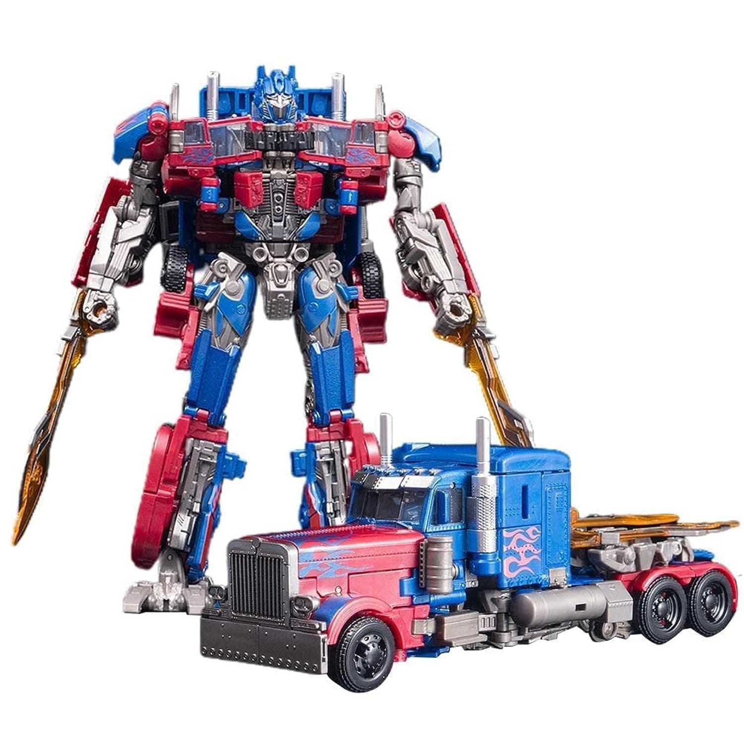 Enfudid Deformation Robot Toy, Deformed Car Robot Toys, Action Figure Deformation Car Model, Alloy Deformation Portable Robot Toys Girls Boys (Optimus Prime)