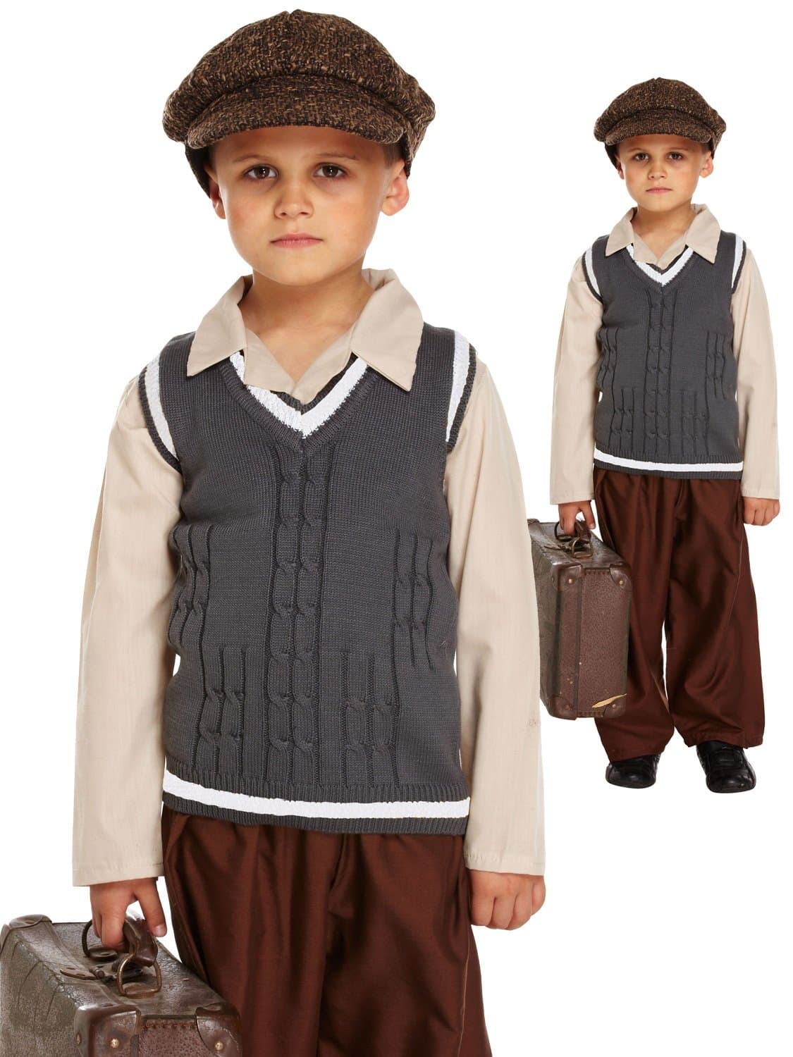 BOY GIRL CHILDRENS WW2 EVACUEE 1940S ORPHAN FANCY DRESS COSTUME BOOK WEEK 4-12