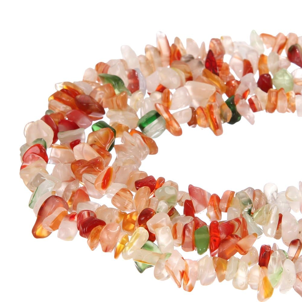 Red Jade Stone crystal Chips Beads 5~8mm 34 Inches per strand For Jewelery Making