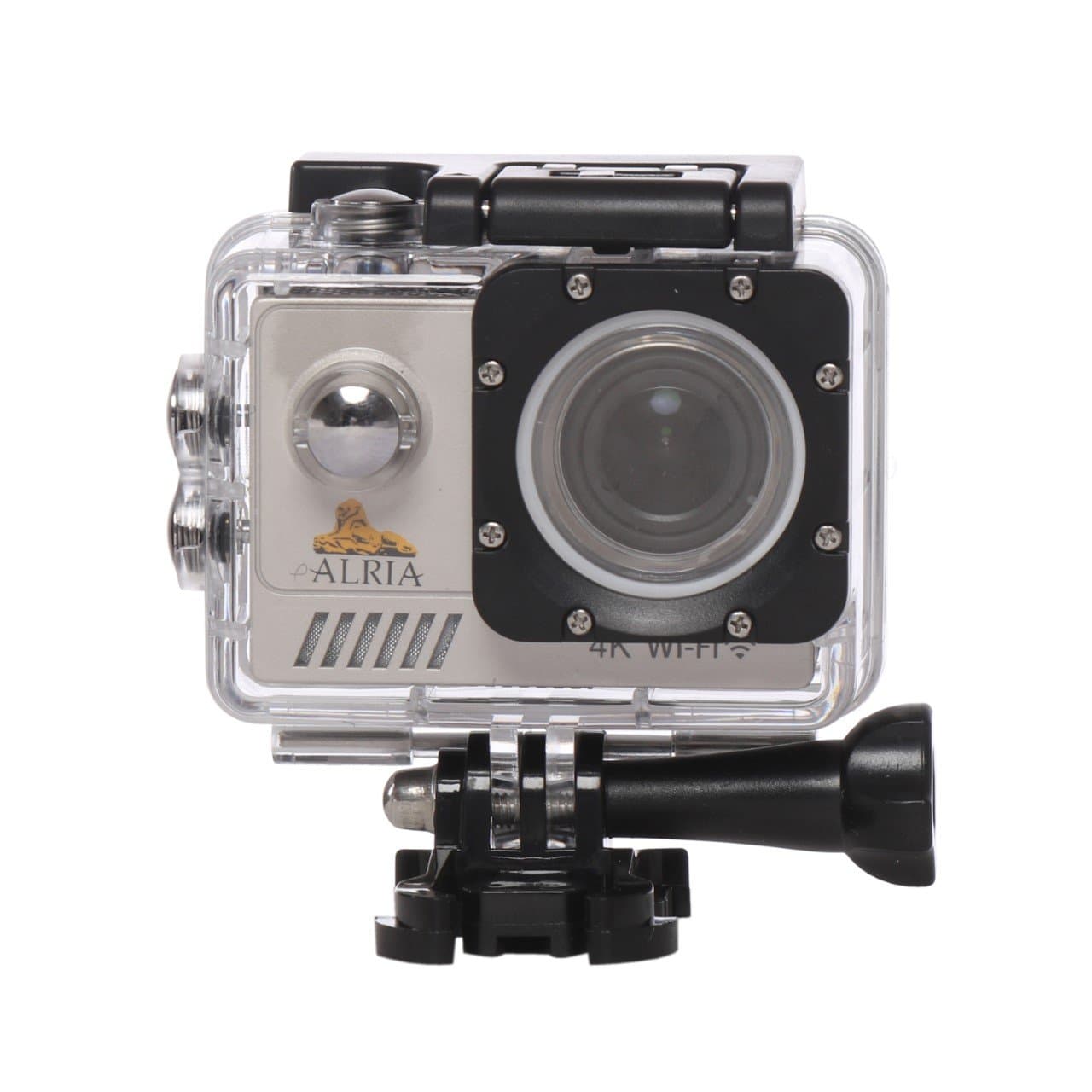 Ultra HD 4K WIFI Sports 16MP Action Camera IMX 179 Lens Waterproof DV Camcorder 170 Degree / 30fps/ 30m Wide Angle 2 inch LCD Screen/ Rechargeable Batteries included / Portable Package Include Full Accessories Mounting Kits - Silver