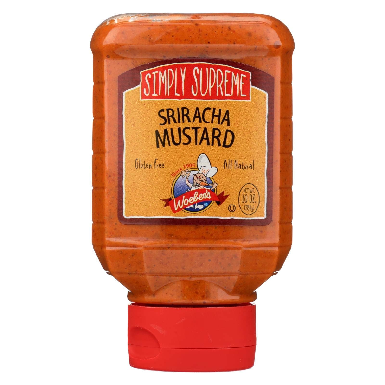 Woeber's Simply Supreme Sriracha Mustard (Pack of 6)