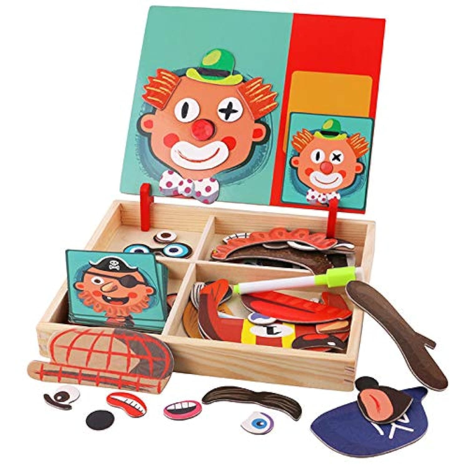 Wooden Magnetic Jigsaw Puzzles Toy for Kids