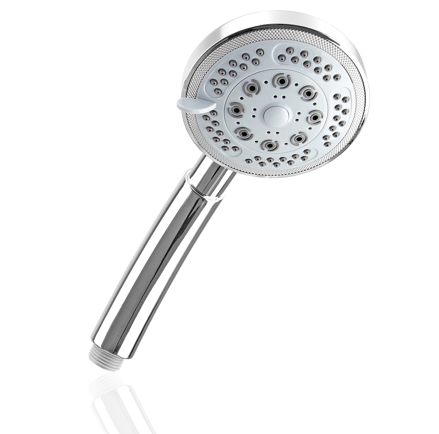 VALNEO Shower head, chrome, with 5 sprays | 2 year guarantee | multi function shower head, hand-held shower head