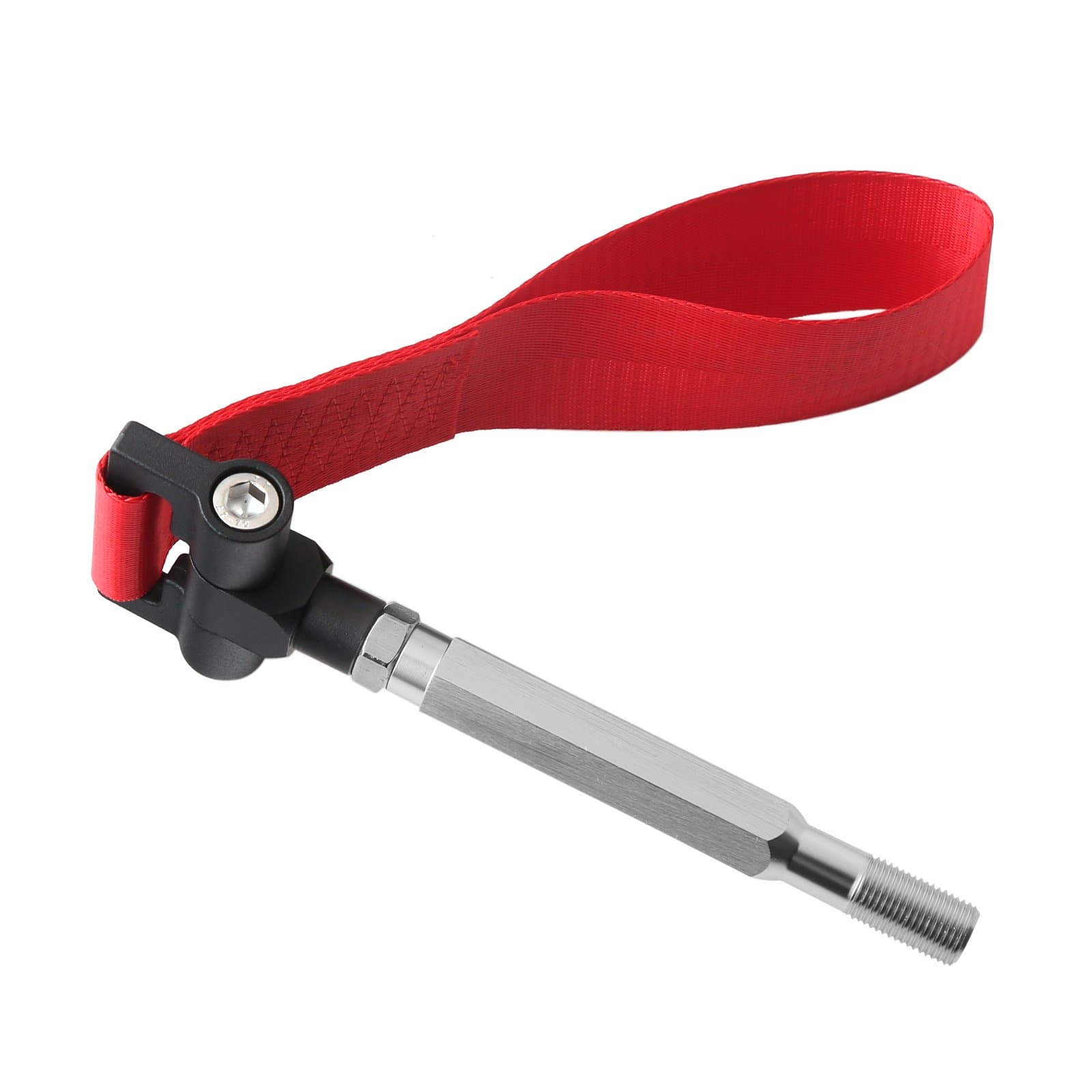 DTOUCH Racing Sports Style Tow Hook Kit w/Red Towing Strap for Scion FR-S Toyota 86 Subaru BRZ Impreza WRX STI, etc