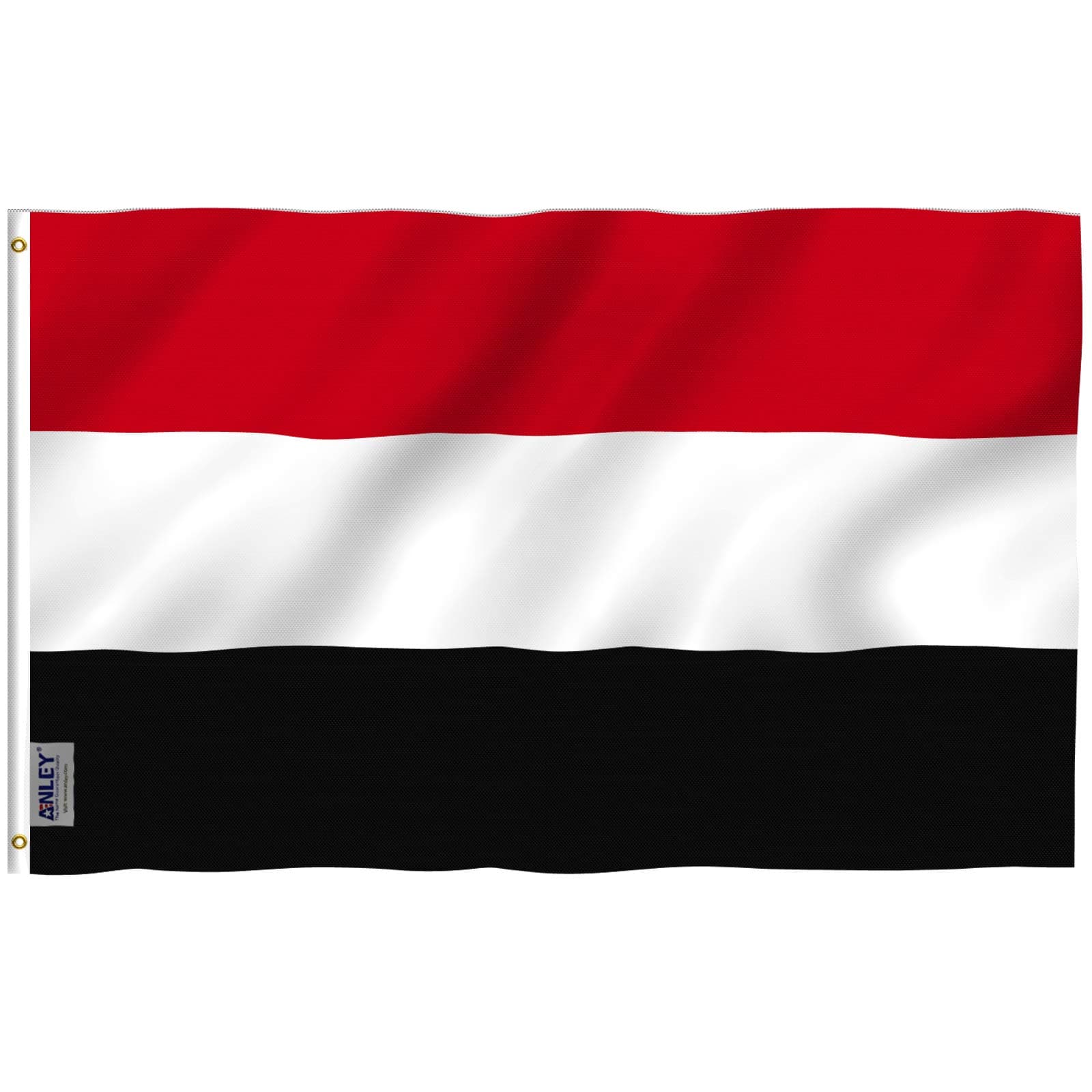 ANLEY Fly Breeze 3x5 Feet Yemen Flag - Vivid Color and Fade proof - Canvas Header and Double Stitched - Republic of Yemen Flags Polyester with Brass Grommets 3 X 5 FT