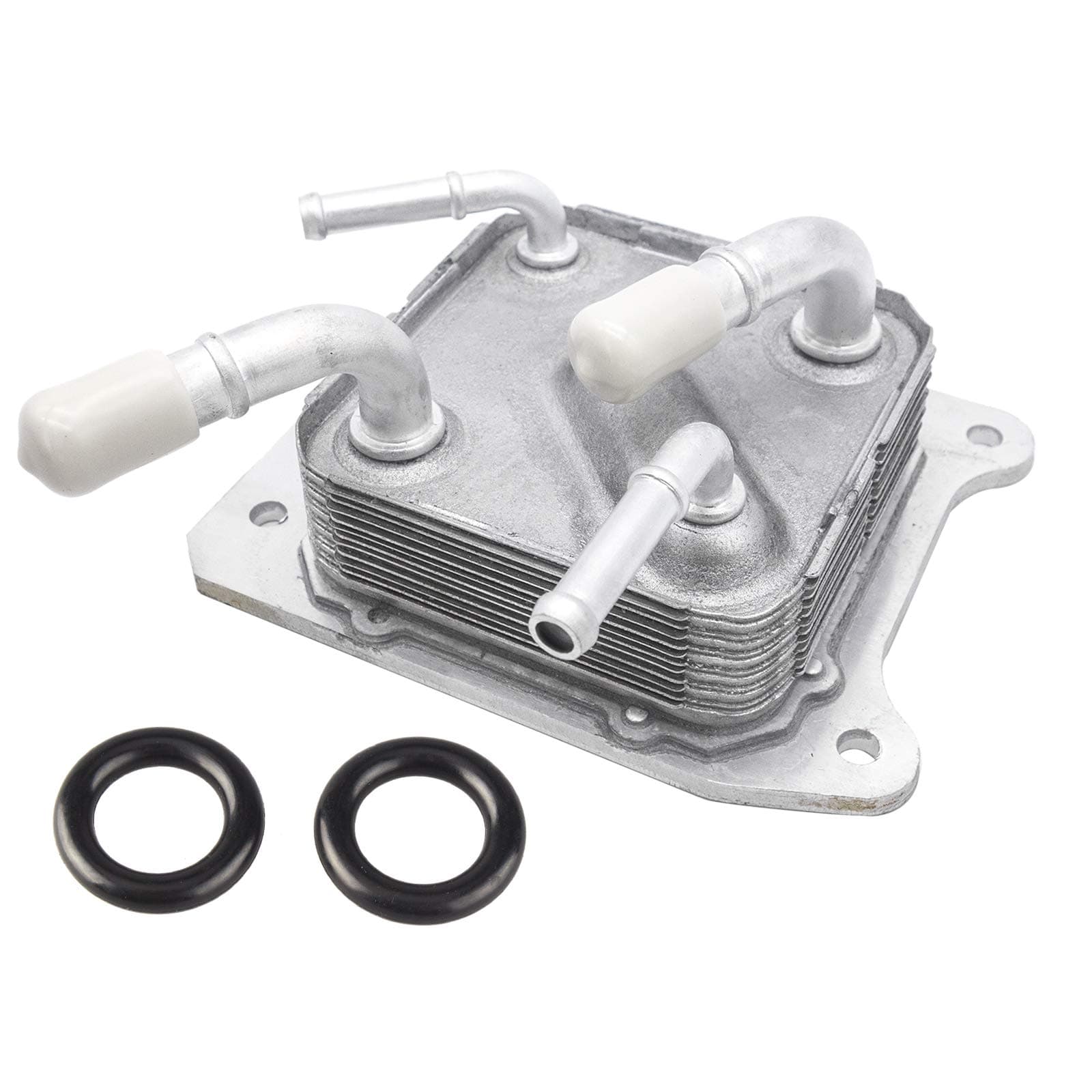 3mirrors Engine CVT Transmission Oil Cooler with O-rings Compatible with 2013-2019 Nissan Altima Maxima Murano Pathfinder Quest Rogue 2.5L & 3.5L 4/6 Cylinder Engine